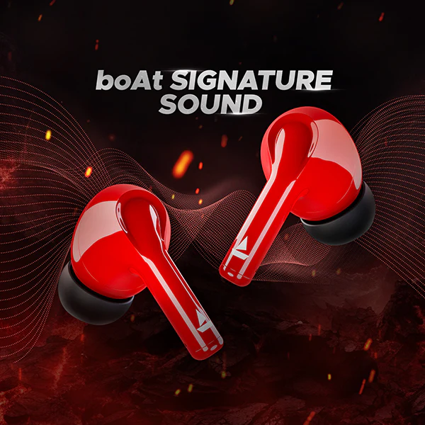 boAt Airdopes 161 Deadpool Edition | Wireless Earbuds with 40 Hours Playback, ASAP™ Charge, boAt Immersive Sound, Bluetooth v5.1 - Image 3