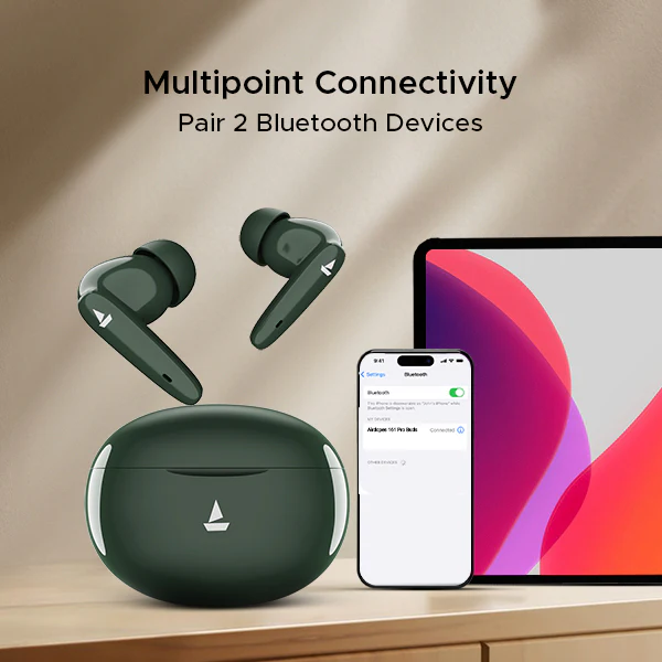 boAt Airdopes 161 Pro Buds | Wireless Earbuds with 50 Hours Playback, Dual Pairing, Dual Mics with ENx™ Technology - Image 12