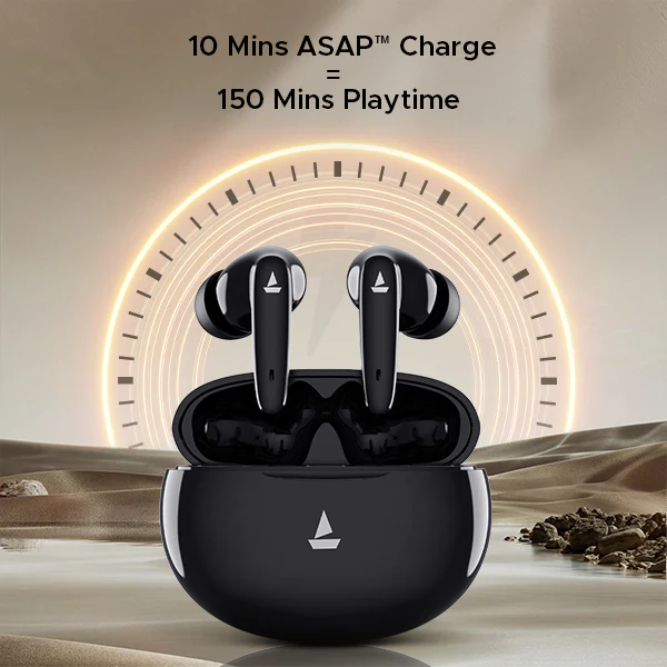 boAt Airdopes 161 Pro Buds | Wireless Earbuds with 50 Hours Playback, Dual Pairing, Dual Mics with ENx™ Technology - Image 4