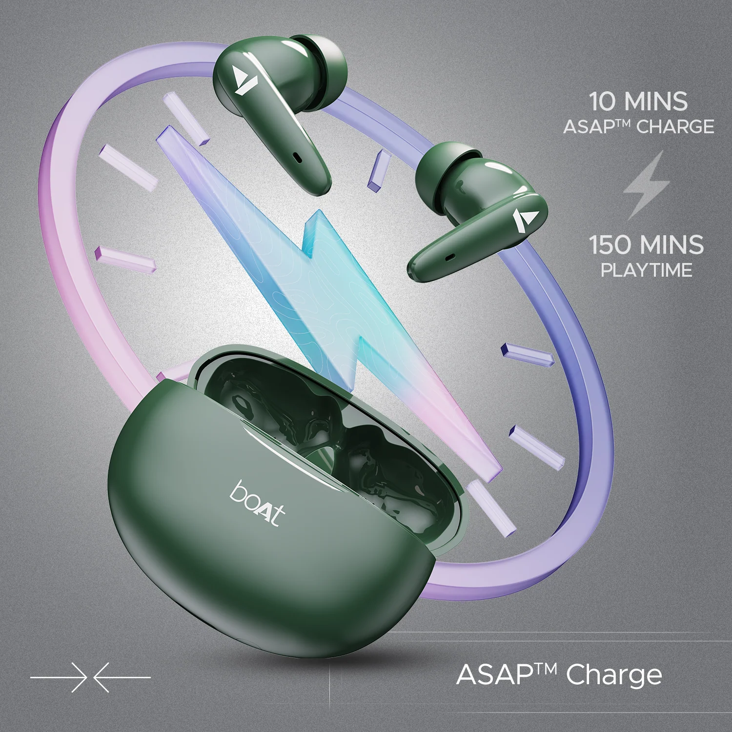 boAt Airdopes 161 Pro | Bluetooth Wireless Earbuds with BEAST™ Mode, ASAP™ Charge, ENx™ Technology, 10mm Drivers - Image 16
