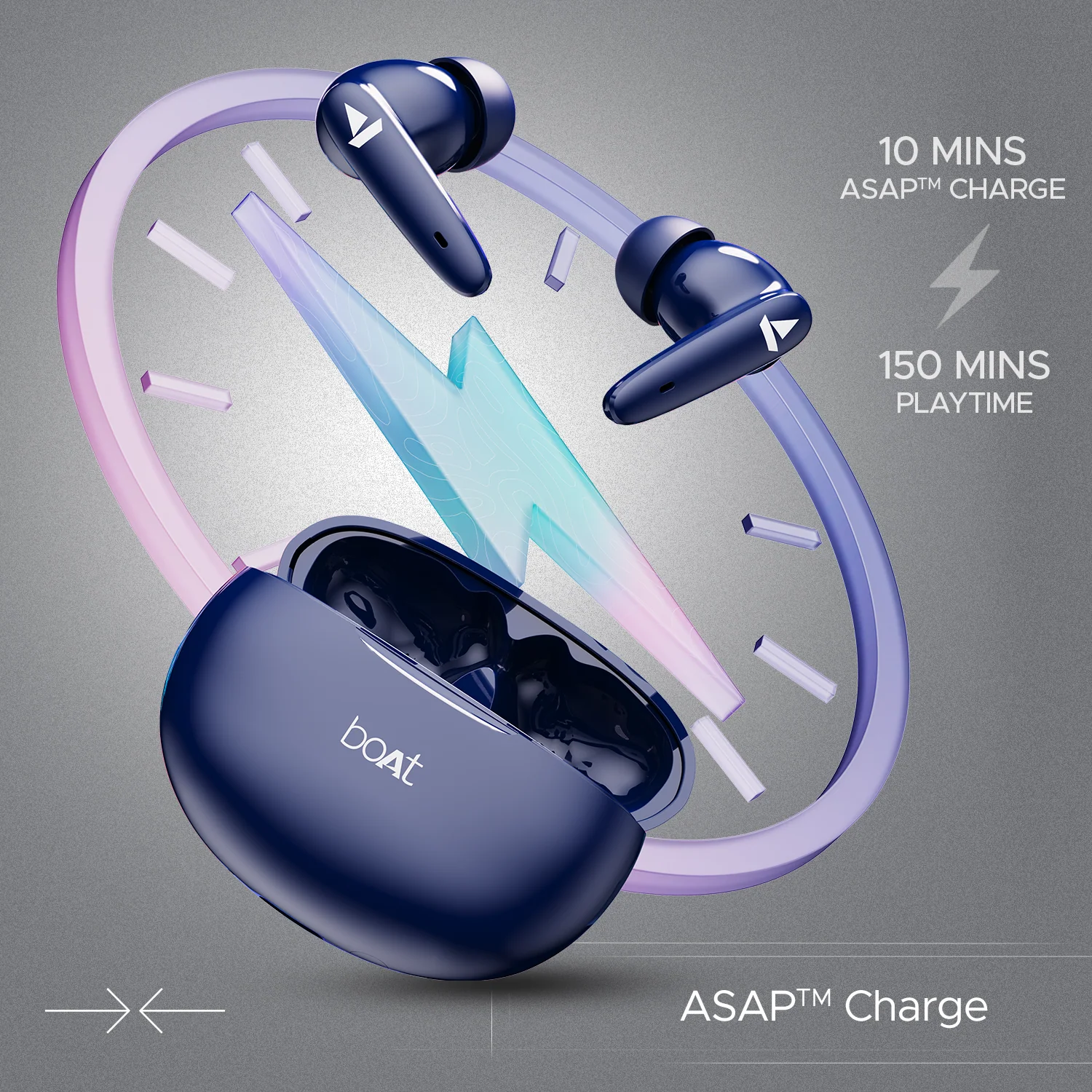 boAt Airdopes 161 Pro | Bluetooth Wireless Earbuds with BEAST™ Mode, ASAP™ Charge, ENx™ Technology, 10mm Drivers - Image 7