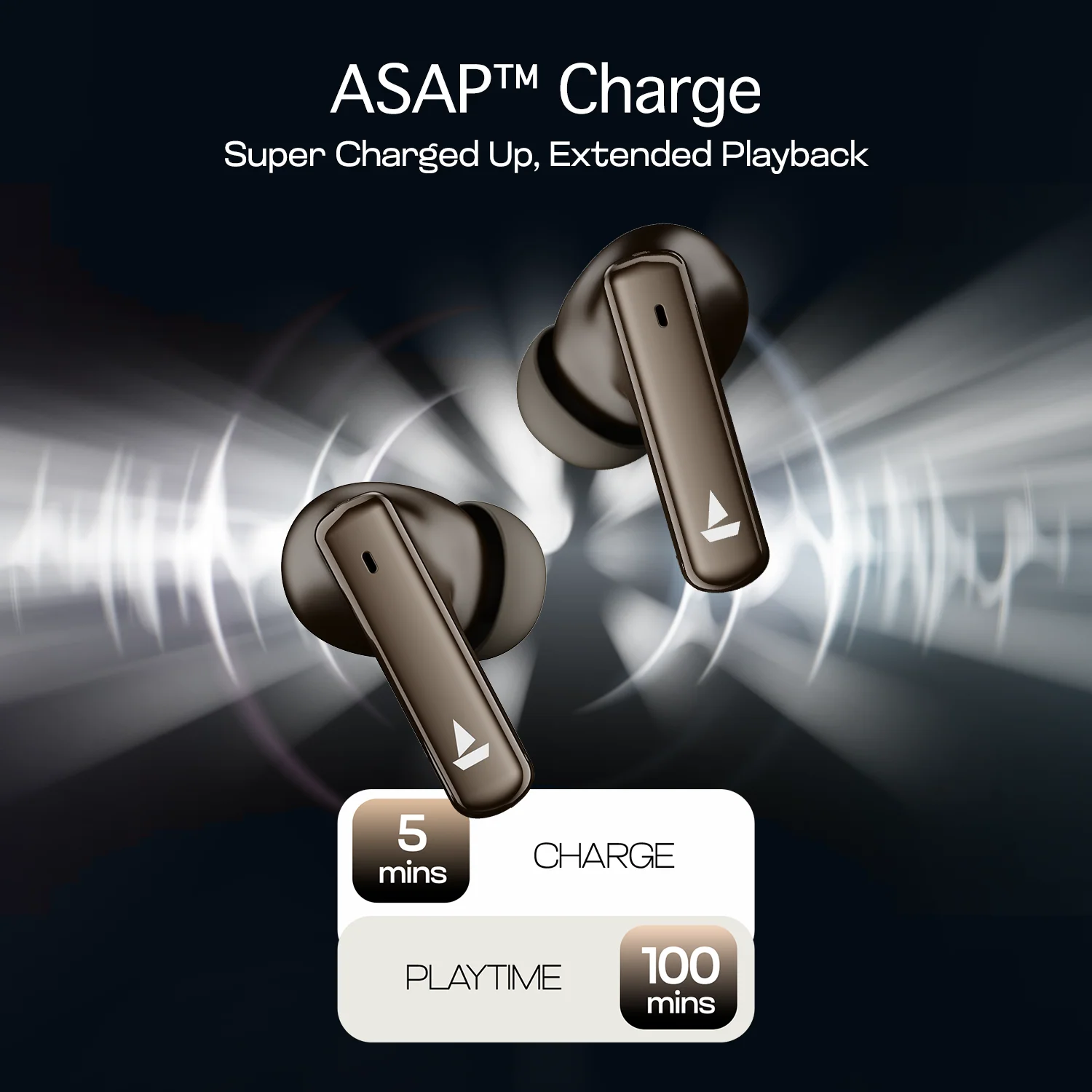 boAt Airdopes 181 Pro | Wireless Earbuds with 100 Hours Playback, Quad Mics with ENx™, BEAST™ Mode, ASAP™ Charge - Image 8