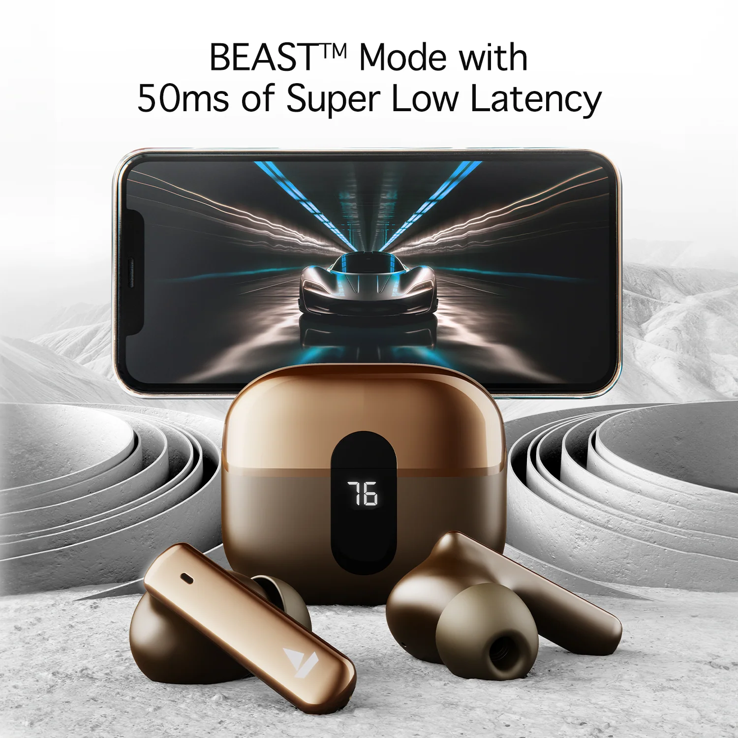 boAt Airdopes 181 Pro | Wireless Earbuds with 100 Hours Playback, Quad Mics with ENx™, BEAST™ Mode, ASAP™ Charge - Image 9