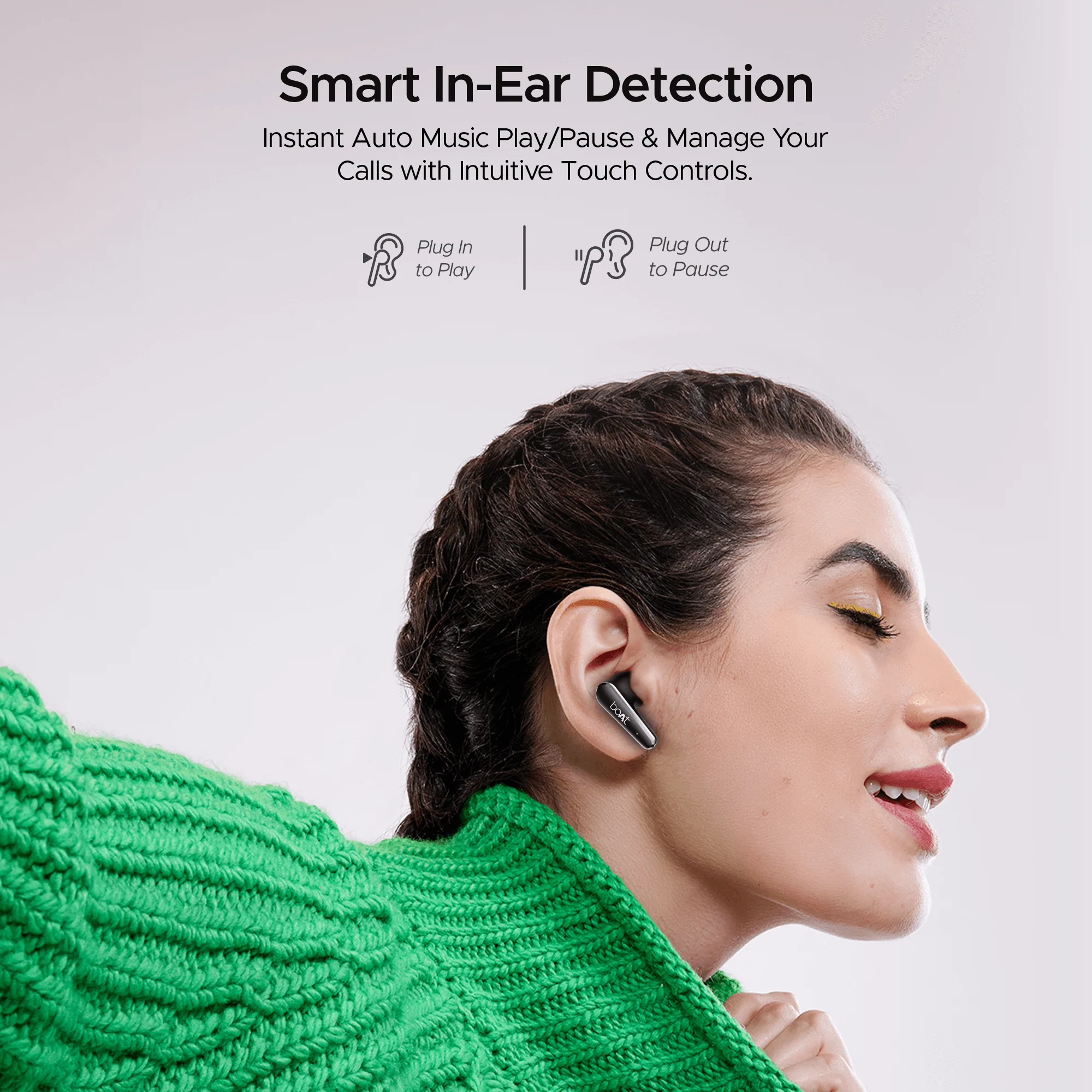 boAt Airdopes 280 ANC | Wireless Earbuds with ANC up to 32dB, Quad Mics ENx™ Tech, 60 Hours Playback - Image 9