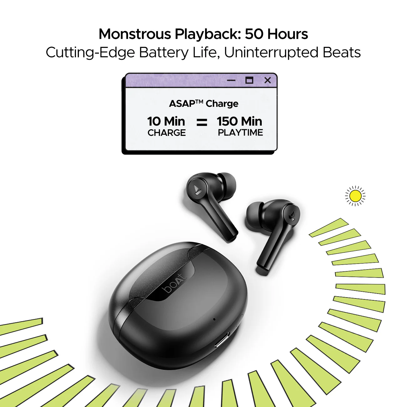 boAt Airdopes 300 | Wireless Earbuds with 50 Hours Playback, Quad Mics AI ENx™ Tech, ASAP™ Charge, Spatial Audio - Image 12