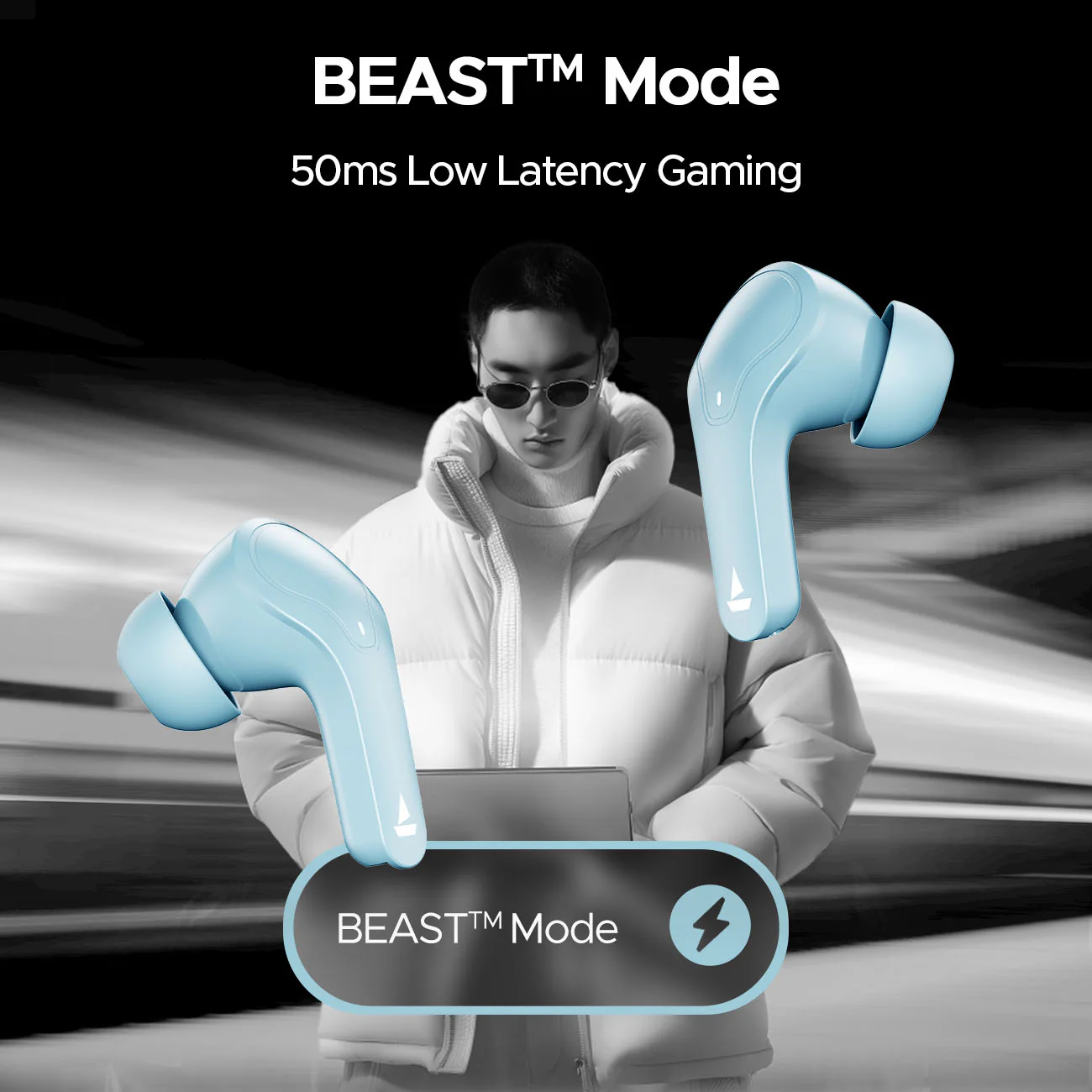 boAt Airdopes 311 PRO | Wireless Earbuds with 50 Hours Playback, Dual Mics with ENx™ Technology, BEAST™ Mode, ASAP™ Charge - Image 14