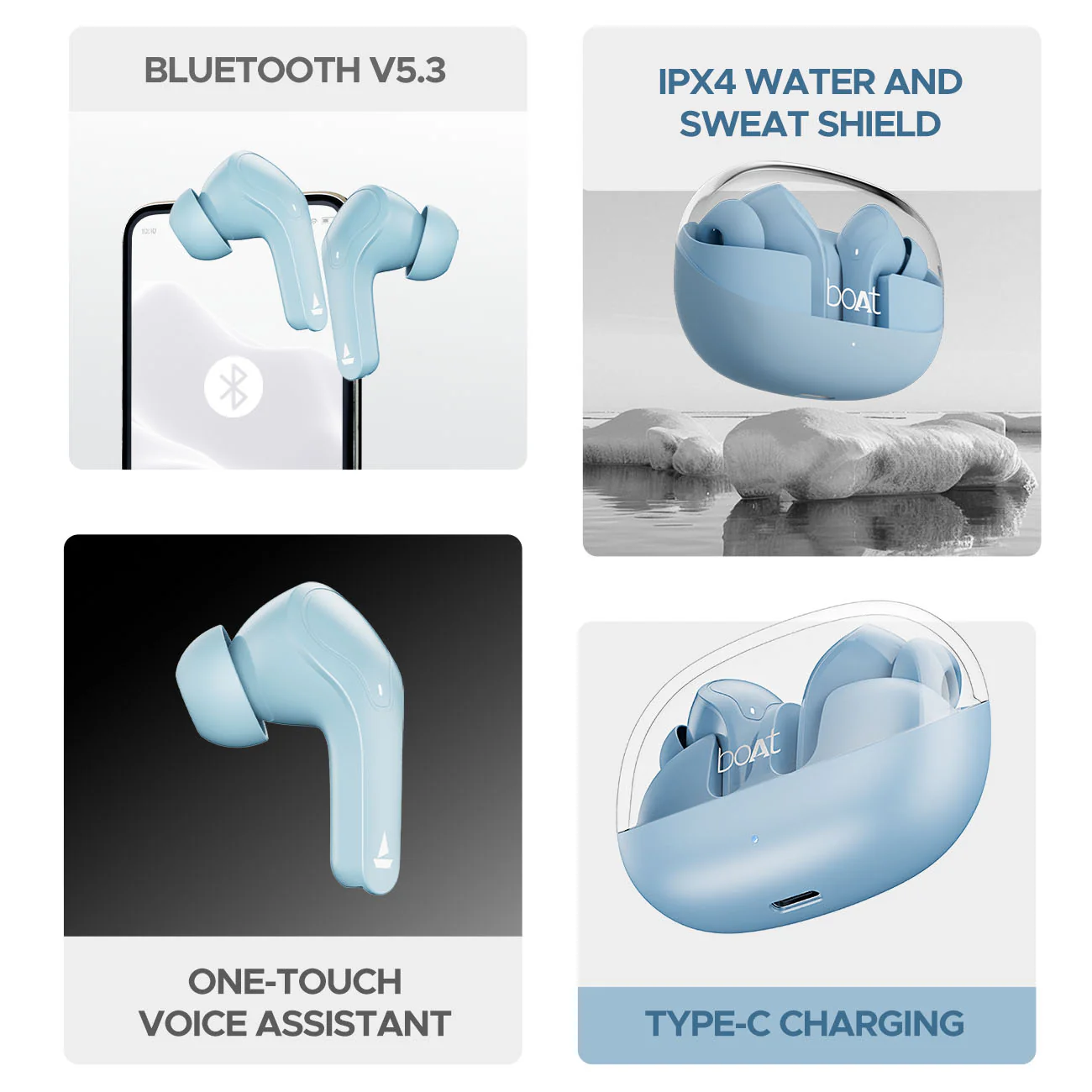 boAt Airdopes 311 PRO | Wireless Earbuds with 50 Hours Playback, Dual Mics with ENx™ Technology, BEAST™ Mode, ASAP™ Charge - Image 15