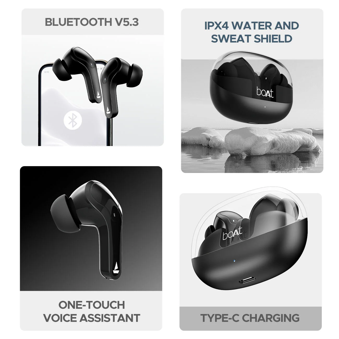 boAt Airdopes 311 PRO | Wireless Earbuds with 50 Hours Playback, Dual Mics with ENx™ Technology, BEAST™ Mode, ASAP™ Charge - Image 9
