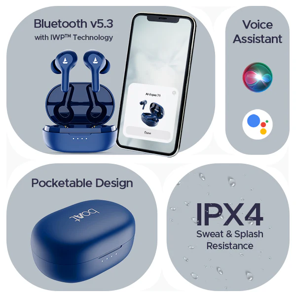 boAt Airdopes 71 | Wireless Earbuds with 40 Hours Playback, BEAST™ Mode, ENx™ Technology, Dual Mic with ENx™ Technology - Image 15