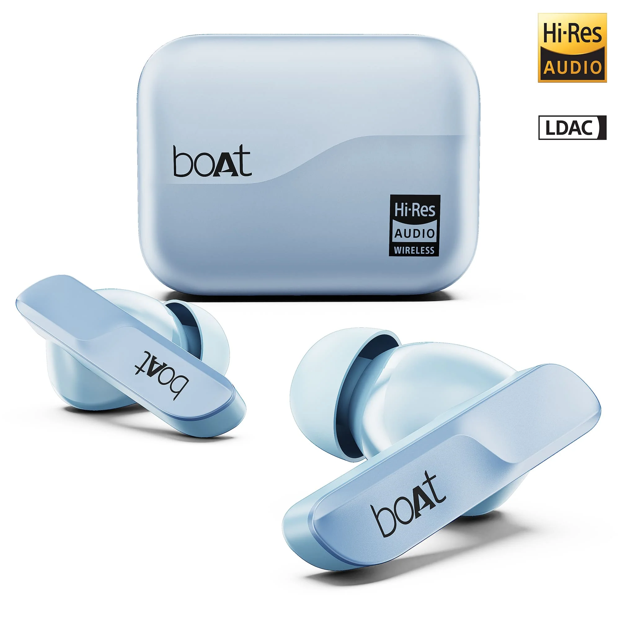 boAt Airdopes 800 HiDef | Wireless Earbuds with 40 Hours Playback, High-Res Audio with LDAC, AI ENx Technology - Image 3