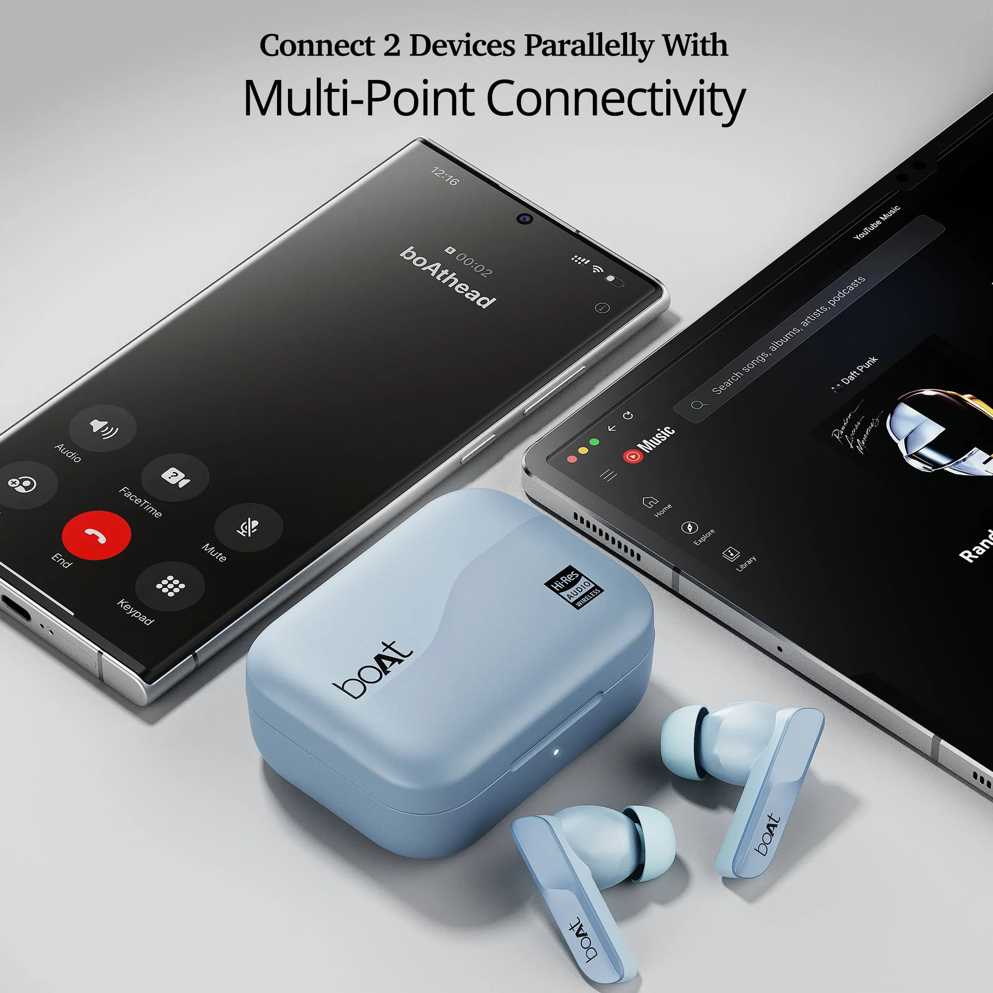 boAt Airdopes 800 HiDef | Wireless Earbuds with 40 Hours Playback, High-Res Audio with LDAC, AI ENx Technology - Image 35