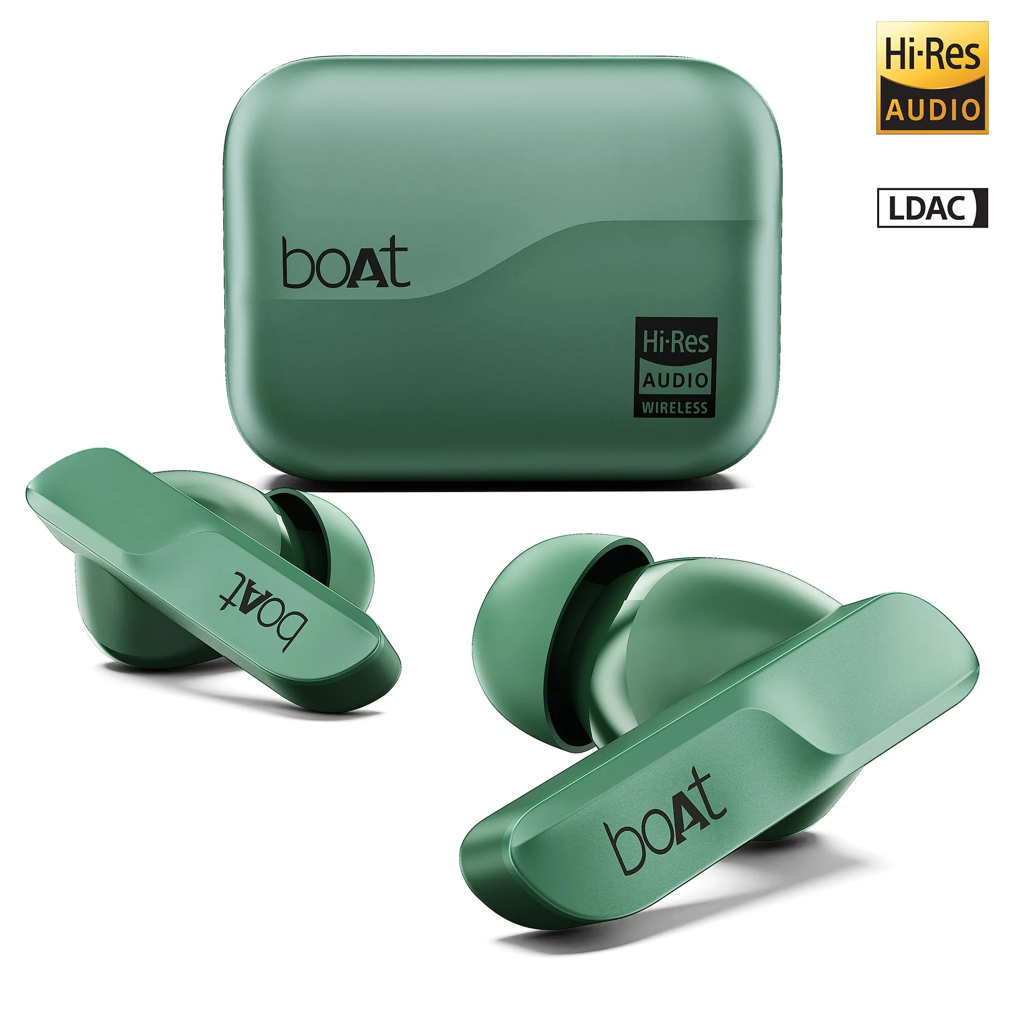 boAt Airdopes 800 HiDef | Wireless Earbuds with 40 Hours Playback, High-Res Audio with LDAC, AI ENx Technology - Image 4
