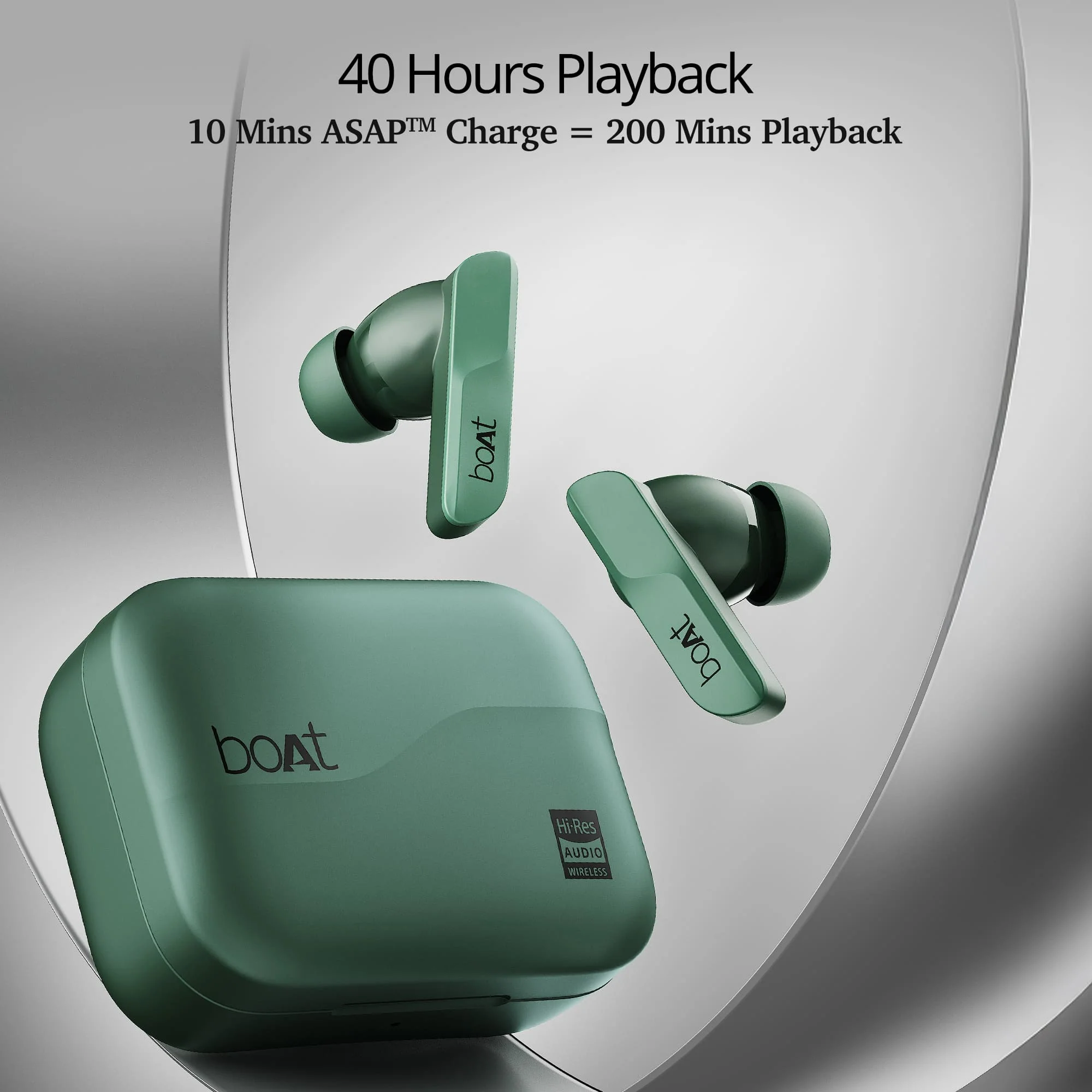 boAt Airdopes 800 HiDef | Wireless Earbuds with 40 Hours Playback, High-Res Audio with LDAC, AI ENx Technology - Image 47