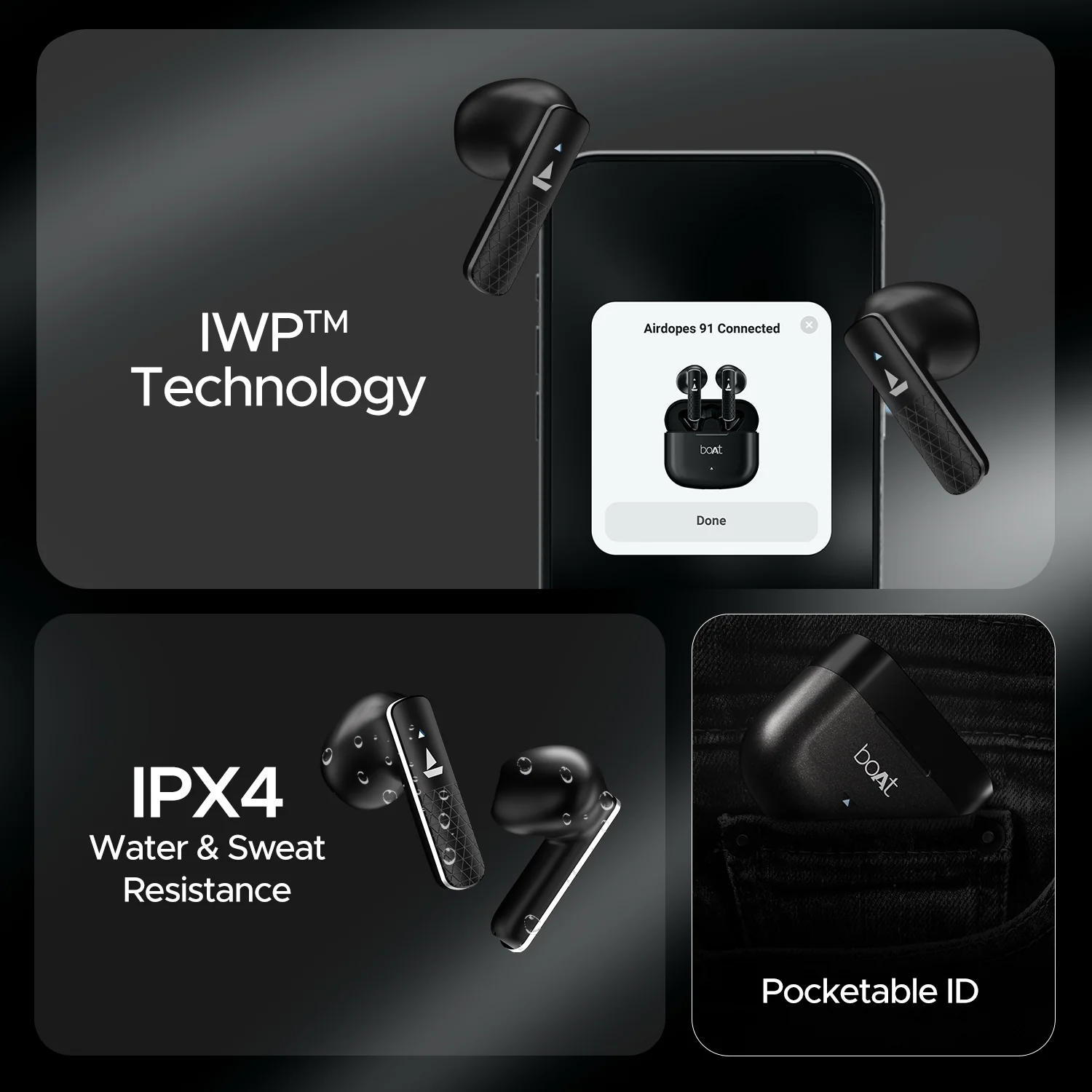boAt Airdopes 91 Prime | Wireless Earbuds with 45 Hours Playback, BEAST™ Mode, ENx™ Technology, boAt Signature Sound - Image 7