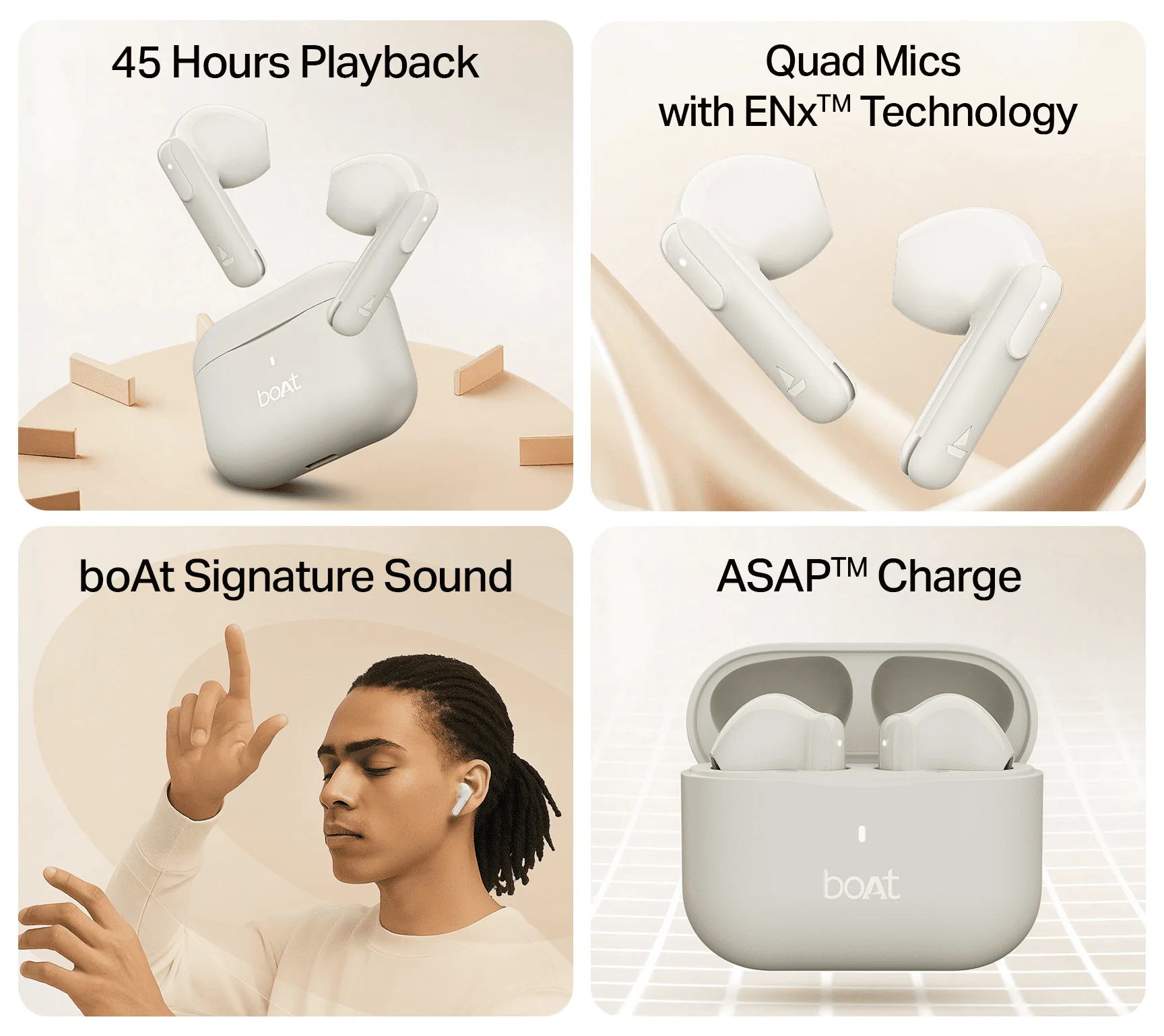 boAt Airdopes Ace Gen 2 | True Wireless Earbuds with 45 Hours Playback, ENx™ Tech & BEAST™ Mode - Image 14
