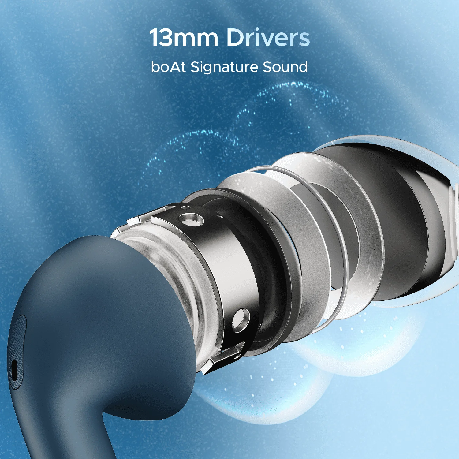 boAt Airdopes Alpha | True Wireless Earbuds with 35 Hours Playback, 13mm Drivers, ENx™ Tech, ASAP™ Charge, IWP™ Technology - Image 30