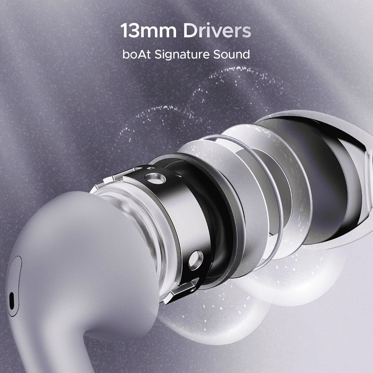 boAt Airdopes Alpha | True Wireless Earbuds with 35 Hours Playback, 13mm Drivers, ENx™ Tech, ASAP™ Charge, IWP™ Technology - Image 37