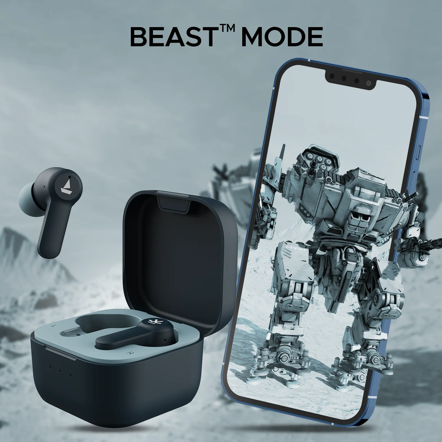 boAt Airdopes Crude | Wireless Earbuds with 50 Hours Playback, ENx™ Technology, ASAP™ Charge, BEAST™ Mode, Bluetooth v5.3 - Image 4