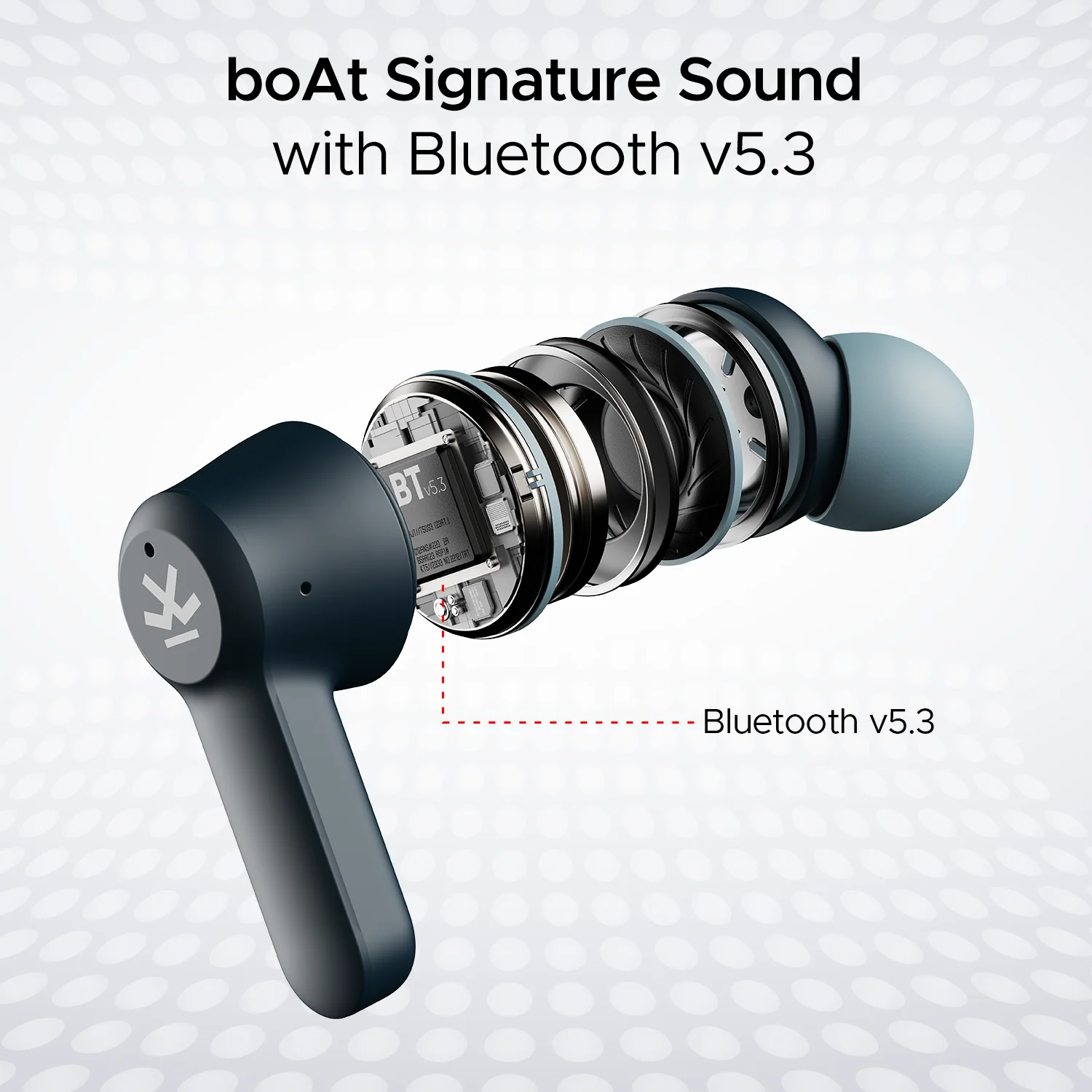 boAt Airdopes Crude | Wireless Earbuds with 50 Hours Playback, ENx™ Technology, ASAP™ Charge, BEAST™ Mode, Bluetooth v5.3 - Image 6