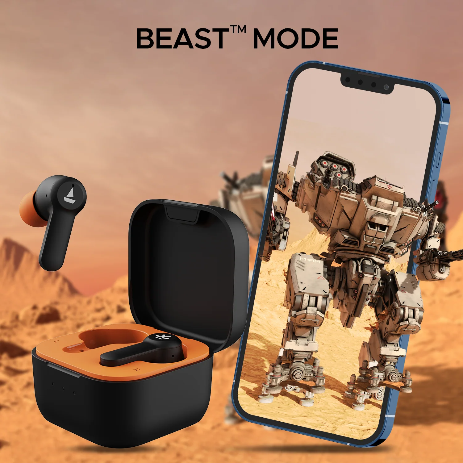 boAt Airdopes Crude | Wireless Earbuds with 50 Hours Playback, ENx™ Technology, ASAP™ Charge, BEAST™ Mode, Bluetooth v5.3 - Image 8
