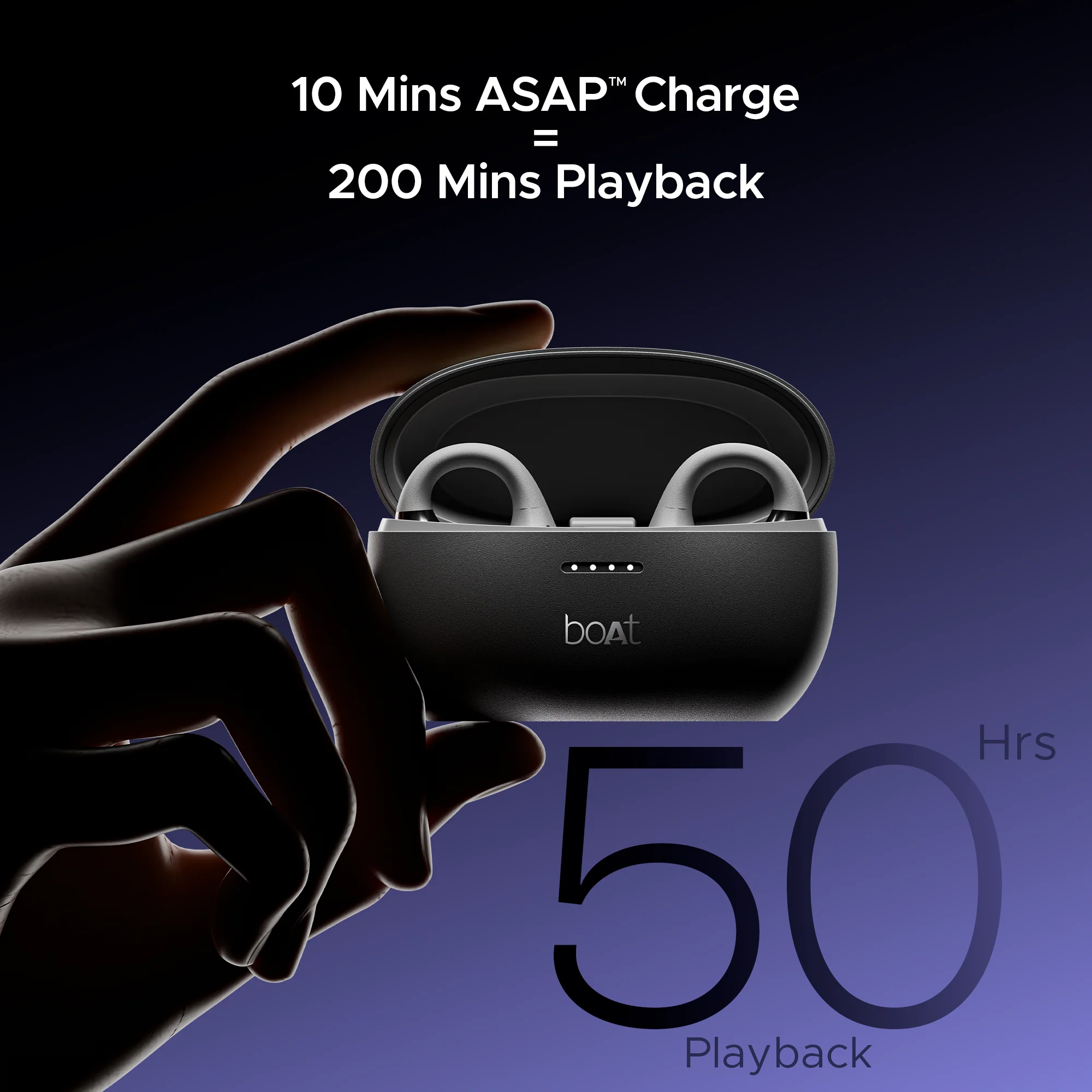 boAt Airdopes Loop | Wireless Earbuds with 50 Hours Playback, ENx™ Tech, BT v5.3, BEAST™ Mode, ASAP™ Charge - Image 12