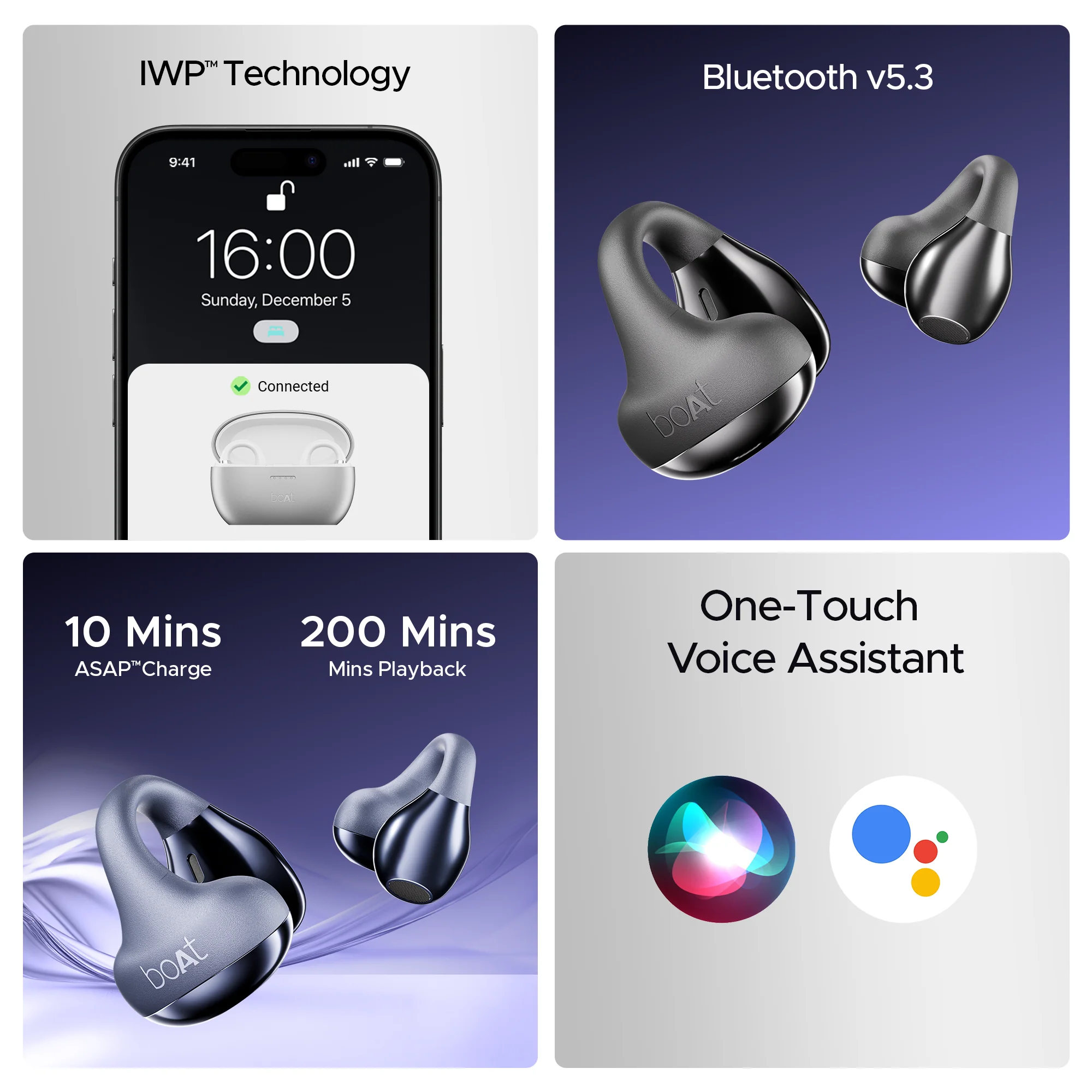 boAt Airdopes Loop | Wireless Earbuds with 50 Hours Playback, ENx™ Tech, BT v5.3, BEAST™ Mode, ASAP™ Charge - Image 19