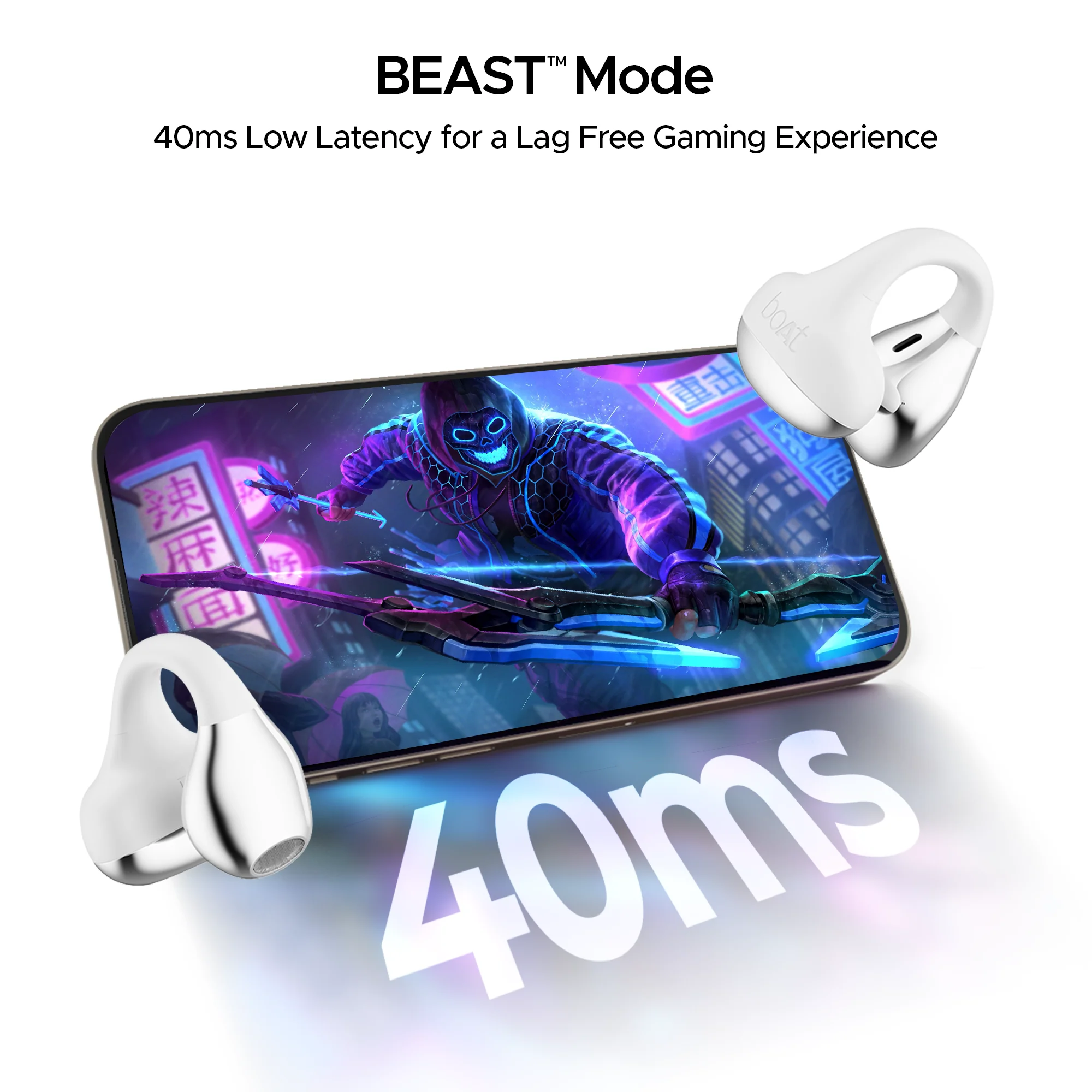 boAt Airdopes Loop | Wireless Earbuds with 50 Hours Playback, ENx™ Tech, BT v5.3, BEAST™ Mode, ASAP™ Charge - Image 6