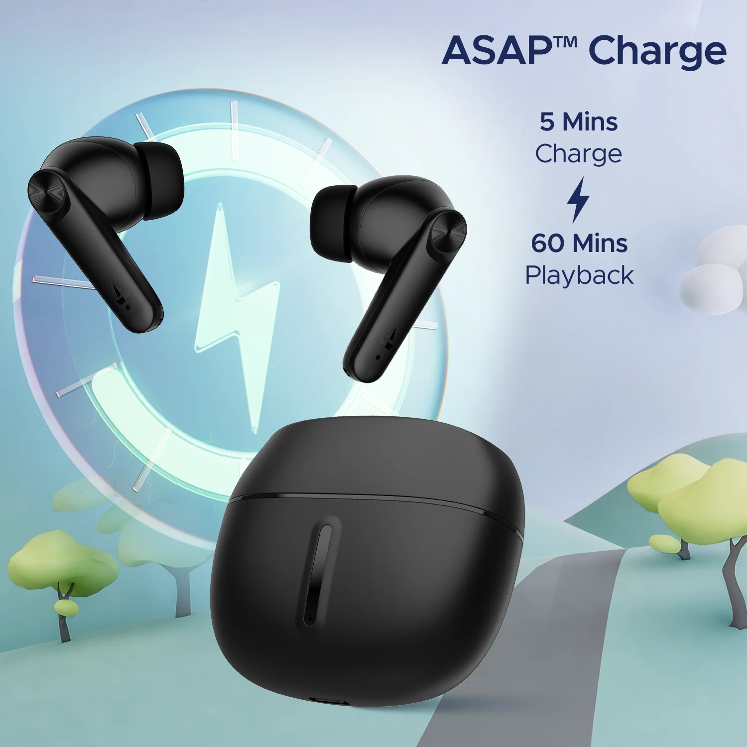 boAt Airdopes Max | Wireless Earbuds with 100 Hours Playback, ENx™ Technology, ASAP™ Charge, BEAST™ Mode, 13mm Drivers - Image 4