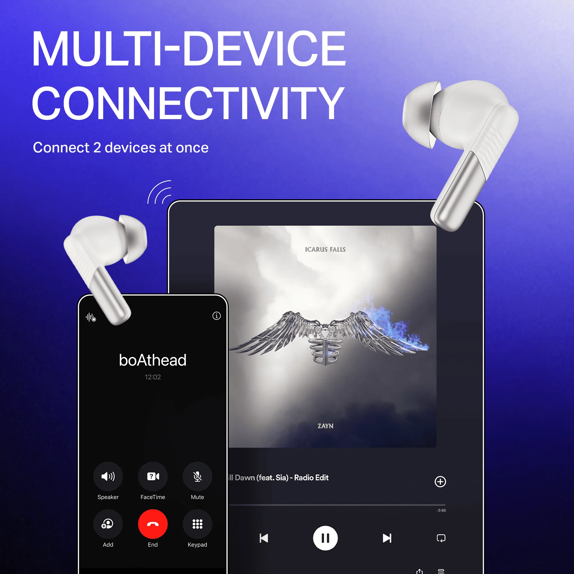 boAt Airdopes Prime 412 | Wireless Earbuds with 50 Hours Playback, AI-ENx™ Calling, BEAST™ Mode & boAt Signature Sound - Image 18