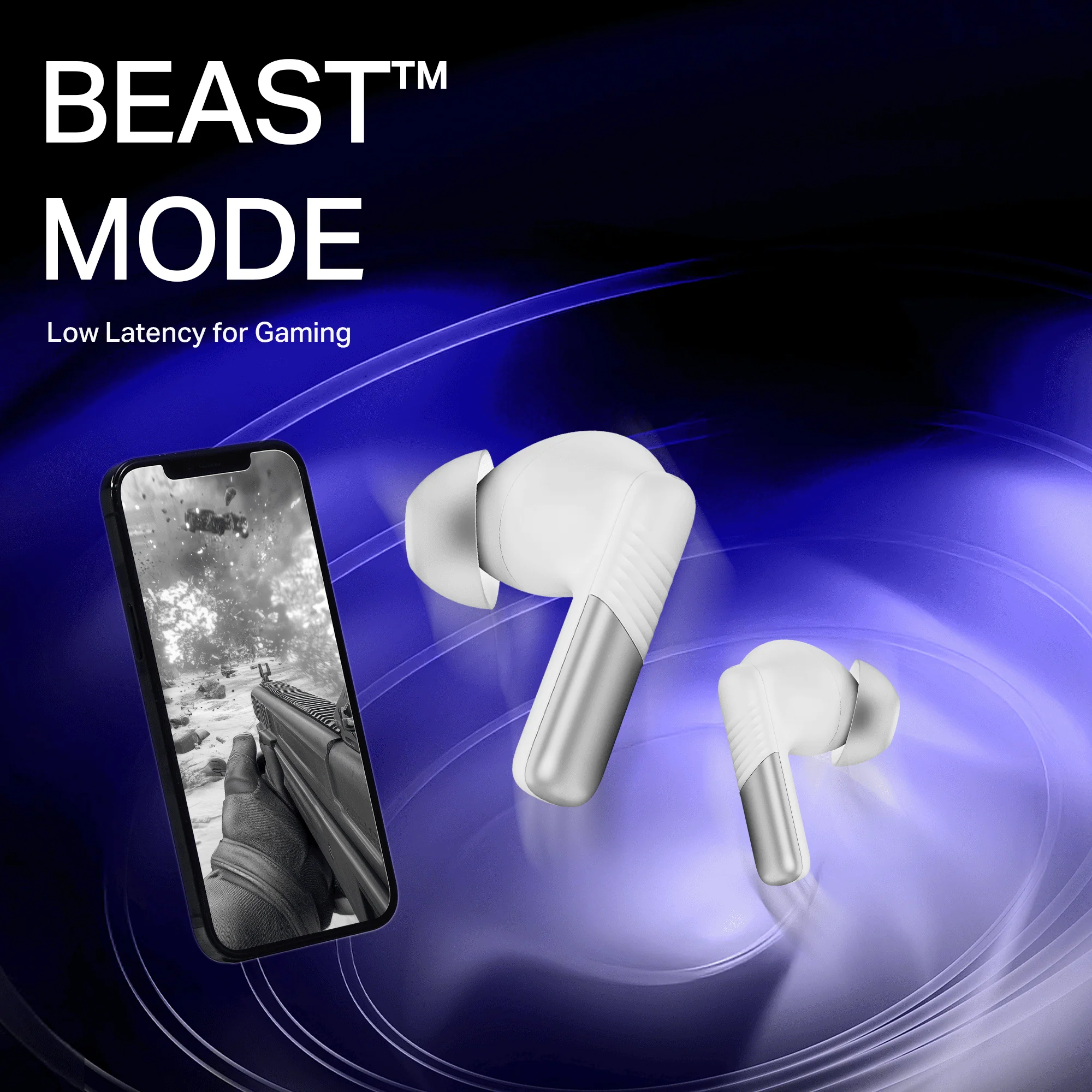 boAt Airdopes Prime 412 | Wireless Earbuds with 50 Hours Playback, AI-ENx™ Calling, BEAST™ Mode & boAt Signature Sound - Image 20