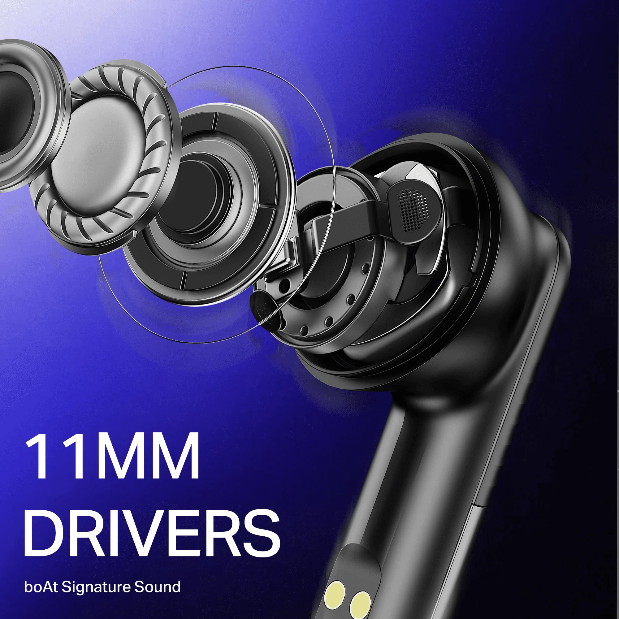 boAt Airdopes Prime 412 | Wireless Earbuds with 50 Hours Playback, AI-ENx™ Calling, BEAST™ Mode & boAt Signature Sound - Image 7