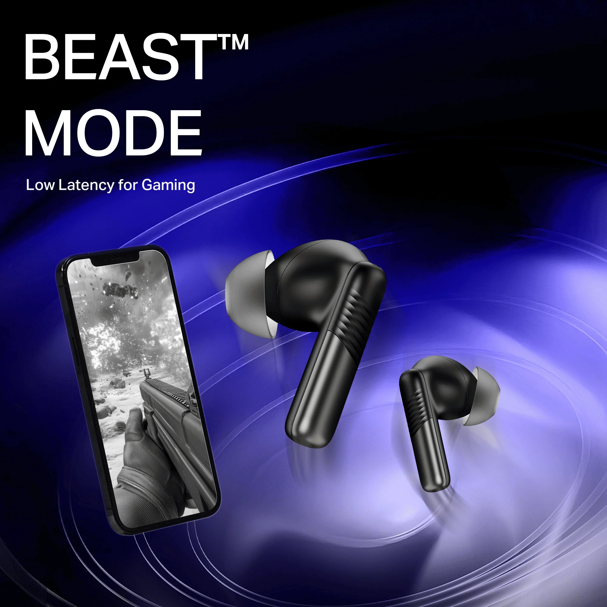 boAt Airdopes Prime 412 | Wireless Earbuds with 50 Hours Playback, AI-ENx™ Calling, BEAST™ Mode & boAt Signature Sound - Image 8