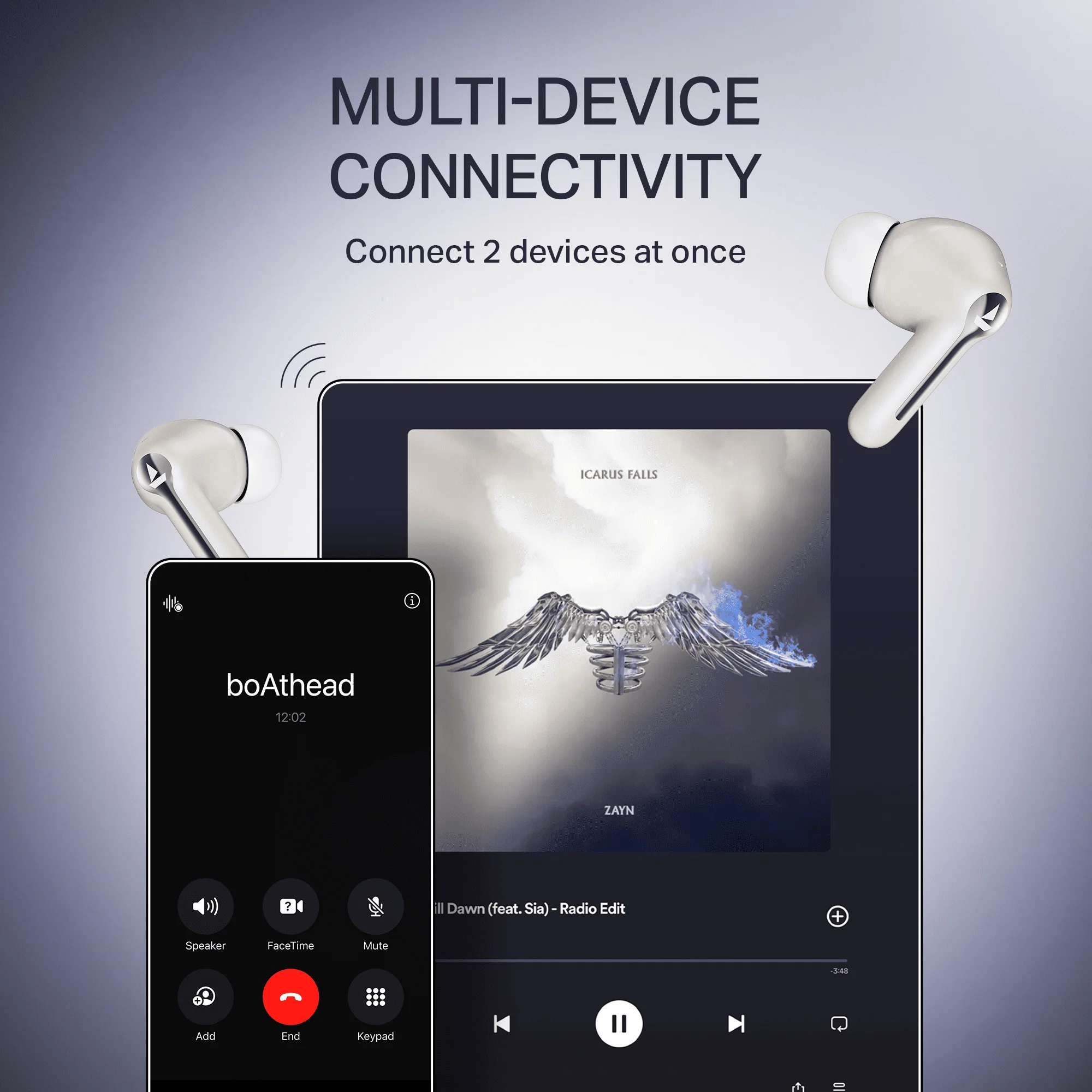 boAt Airdopes Prime 511 | Wireless Earbuds with 50 Hours Playback, AI-ENx™ Calling, Multipoint Connectivity & boAt Signature Sound - Image 22