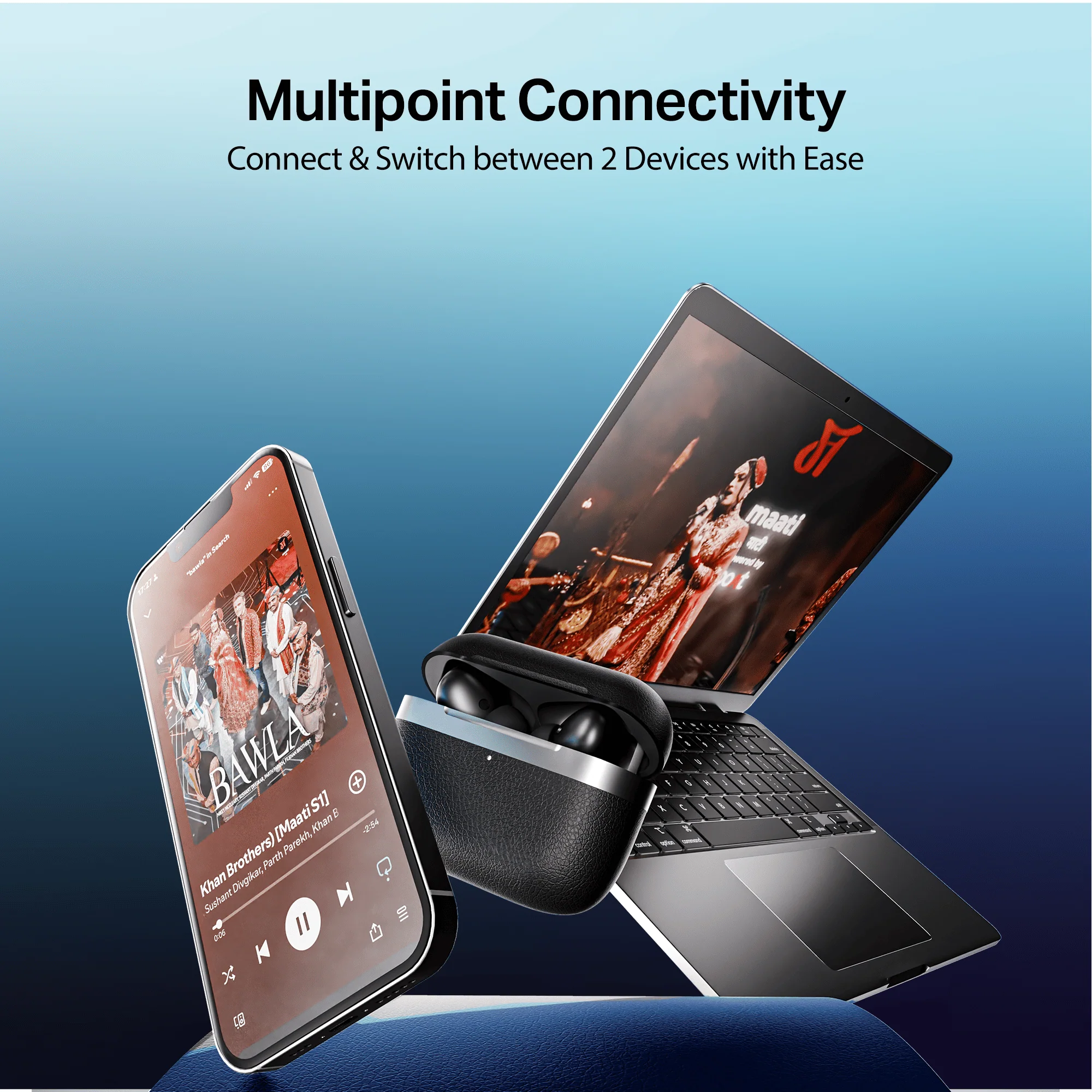 boAt Airdopes Prime 513 ANC | Wireless Earbuds with 65 Hours Playback, 32dB ANC, Quad Mics & Multipoint Connectivity - Image 8