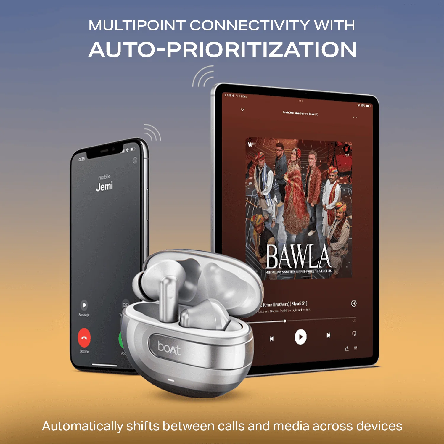 boAt Airdopes Prime 700 ANC | Wireless Earbuds with 50 Hours Playback, 48dB Hybrid ANC, 6 Mics & Multipoint Connectivity - Image 15