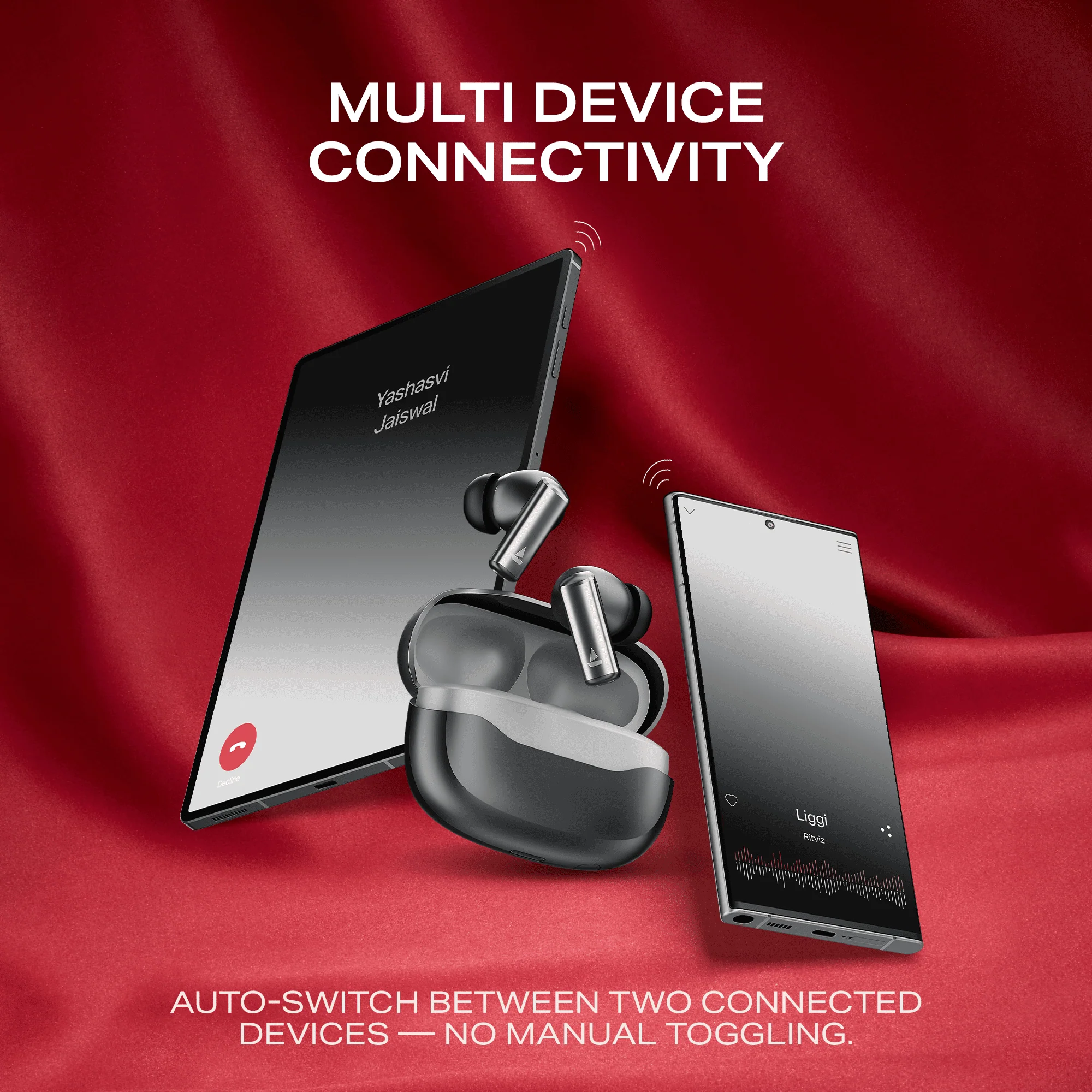 boAt Airdopes Prime 701 ANC | Wireless Earbuds with 50 Hours Playback, 46dB Hybrid ANC, Spatial Audio, Multipoint & BEAST™ Mode - Image 24