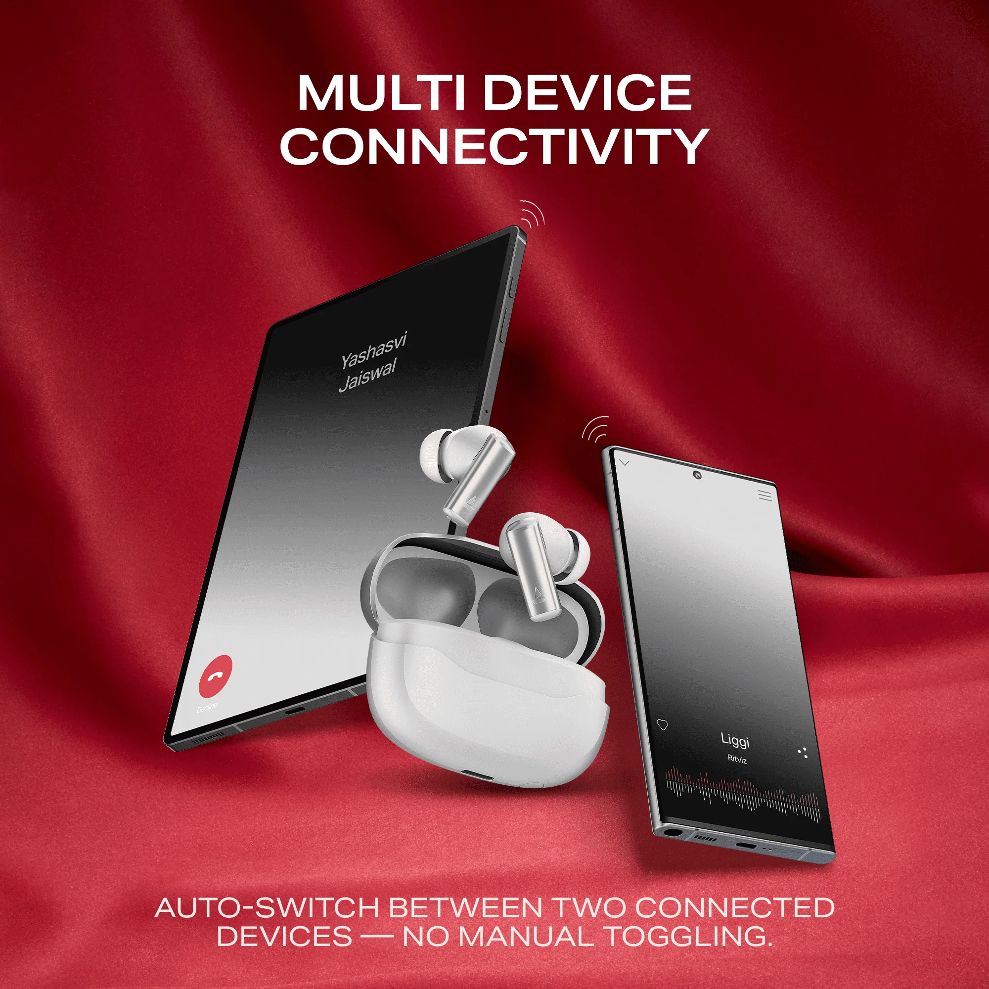 boAt Airdopes Prime 701 ANC | Wireless Earbuds with 50 Hours Playback, 46dB Hybrid ANC, Spatial Audio, Multipoint & BEAST™ Mode - Image 37