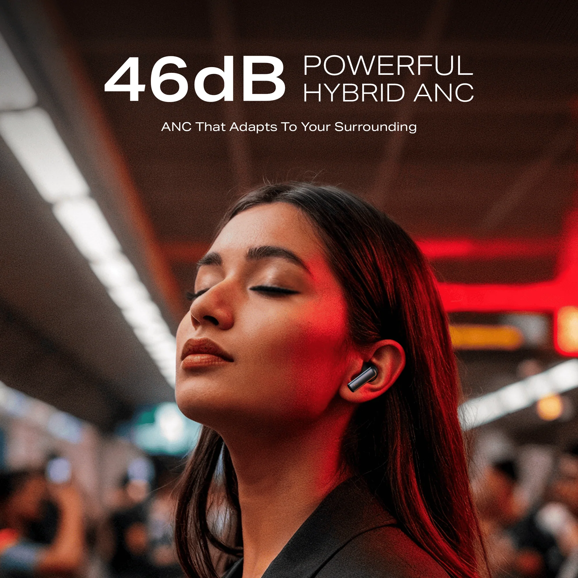 boAt Airdopes Prime 701 ANC | Wireless Earbuds with 50 Hours Playback, 46dB Hybrid ANC, Spatial Audio, Multipoint & BEAST™ Mode - Image 8