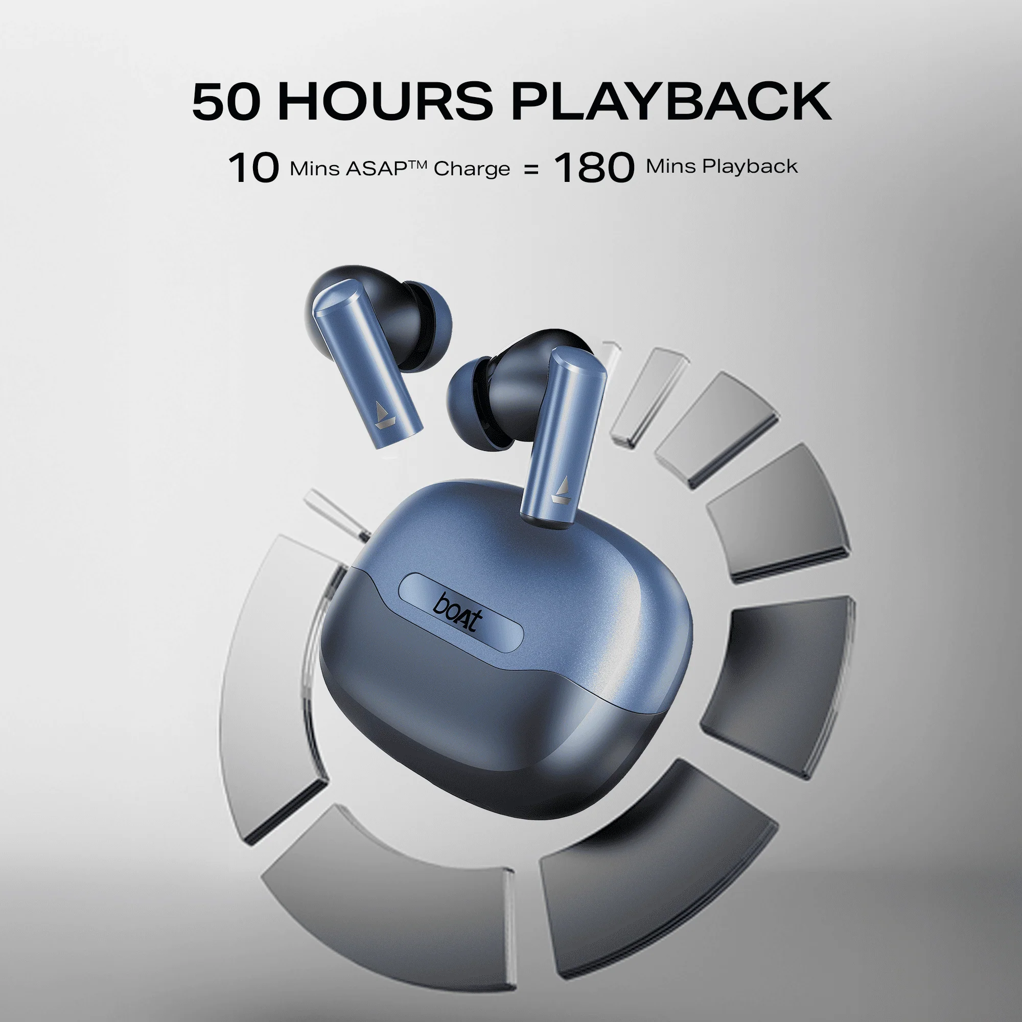 boAt Airdopes Prime 701 ANC | Wireless Earbuds with 50 Hours Playback, 46dB Hybrid ANC, Spatial Audio, Multipoint & BEAST™ Mode - Image 9