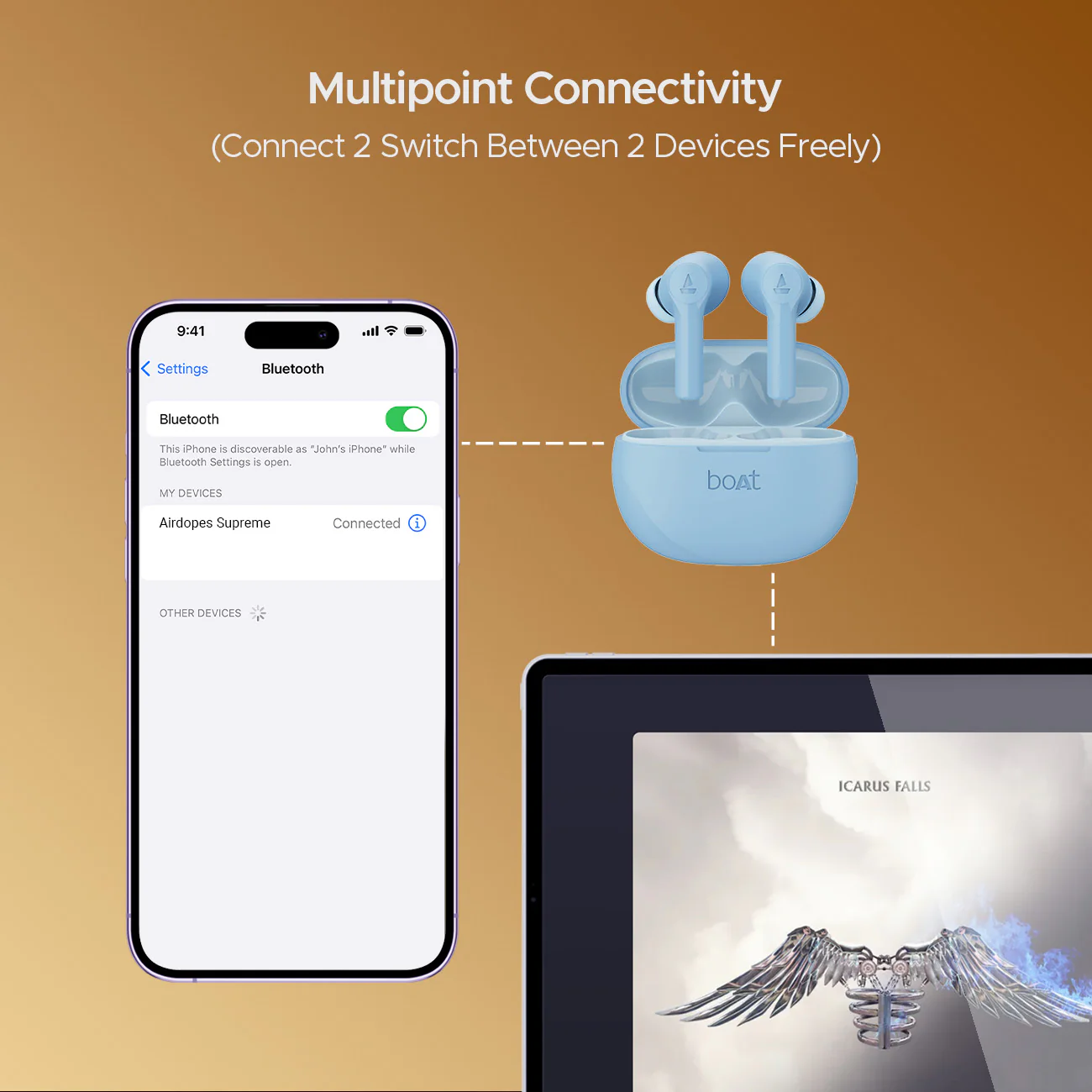boAt Airdopes Supreme | Wireless Earbuds with 50 Hours Playback, AI ENx™ with Wind Noise Reduction, Cinematic Spatial Audio - Image 31