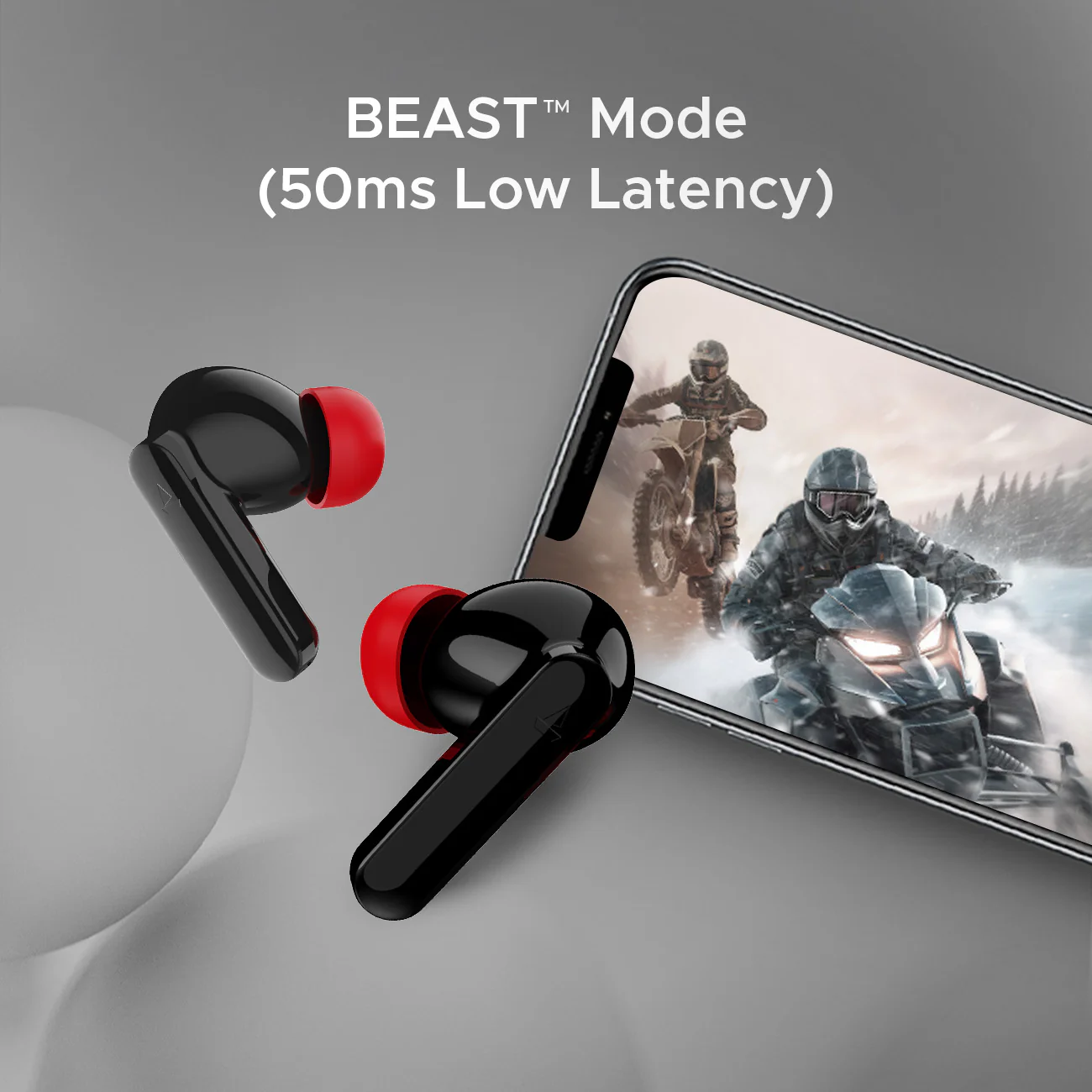 boAt Airdopes Ultra Plus | Wireless Earbuds with 50 Hours Playback, BEAST™ Mode, Quad Mics with ENx™ Tech, IWP™ Technology - Image 3