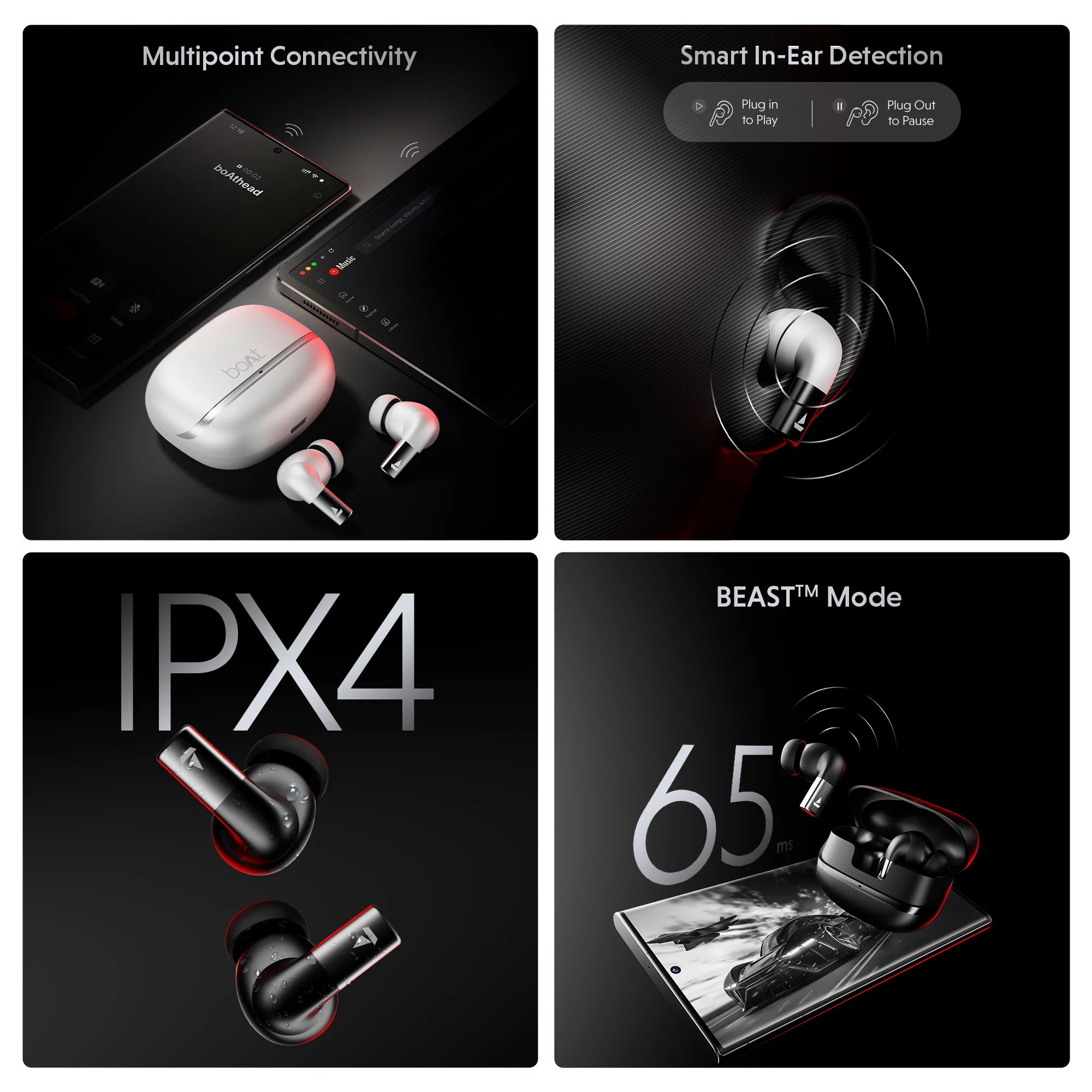 boAt Airdopes Ultra Pro | Wireless Earbuds with 100 Hours Playback, Immersive Spatial Audio, Multipoint Connectivity - Image 19