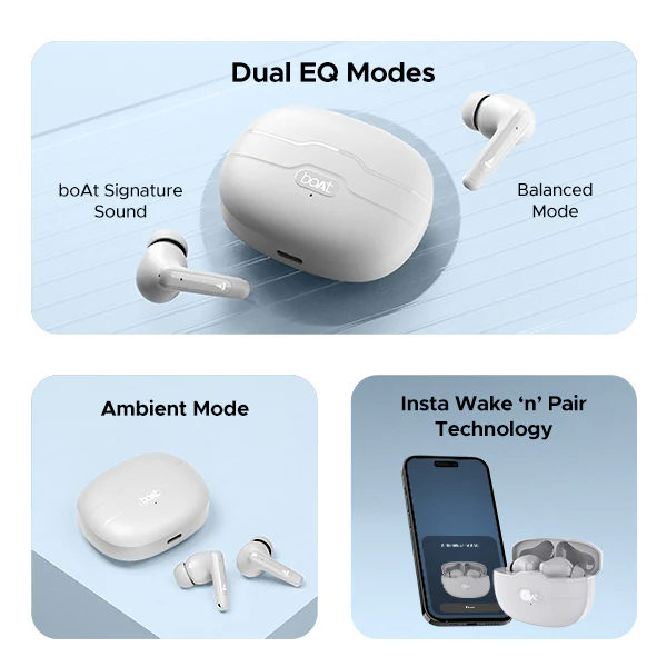 boAt Airdopes Unity ANC | Bluetooth Earbuds with Active Noise Cancellation, ENx™ Technology, BEAST™ Mode, ASAP™ Charge - Image 8