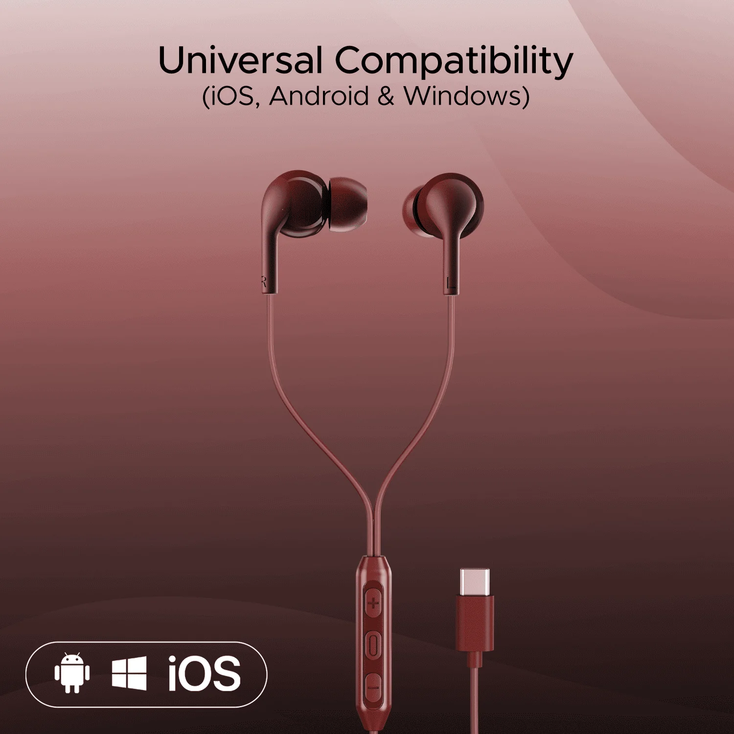 Bassheads 100C | Wired Earphone with Type-C Jack, boAt Signature Sound, In-built Mic, Integrated Controls - Image 20
