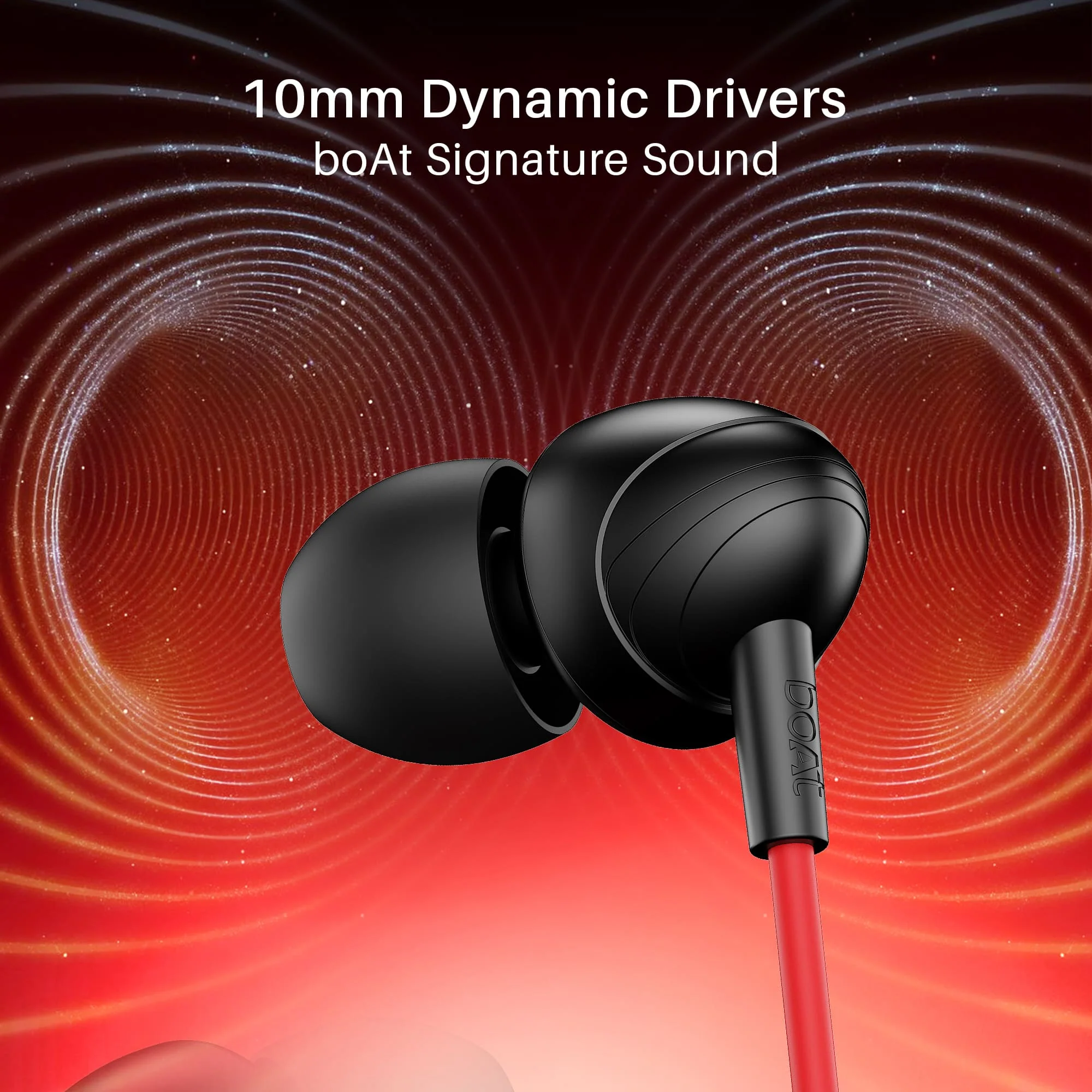 boAt Bassheads 211 | Wired Earphones with 10mm Drivers, Mic & Glossy Comfort Fit - Image 9