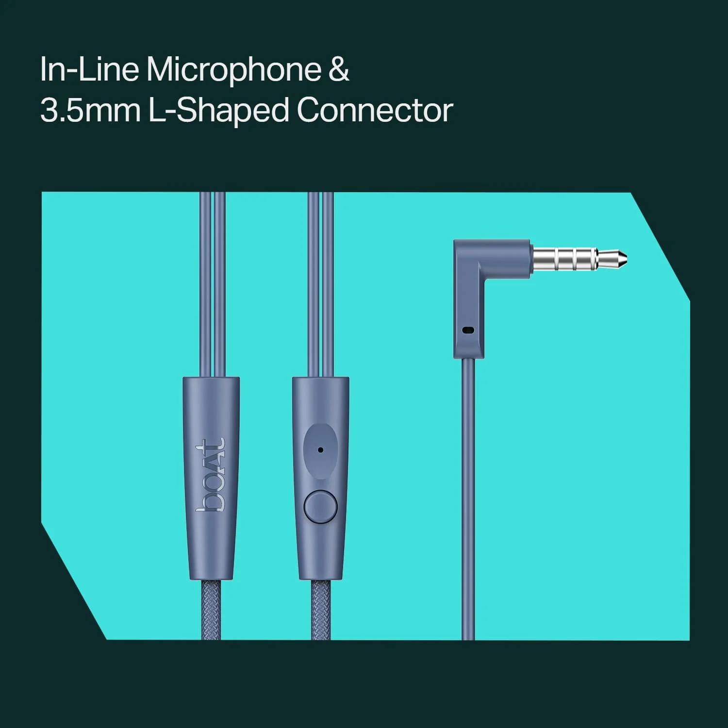 Bassheads 213L | Wired Earphone with 10mm Drivers, boAt Signature Sound, Snug Fit & Braided Cable - Image 17