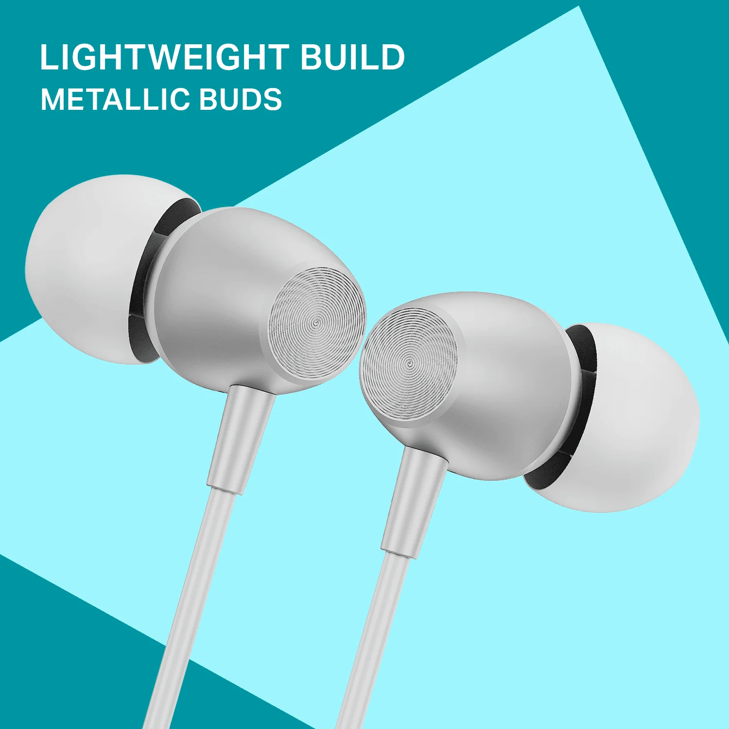Bassheads 55 | Wired Earphones with 10mm Drivers, Metallic Buds, In-Line Mic & Lightweight Design - Image 10