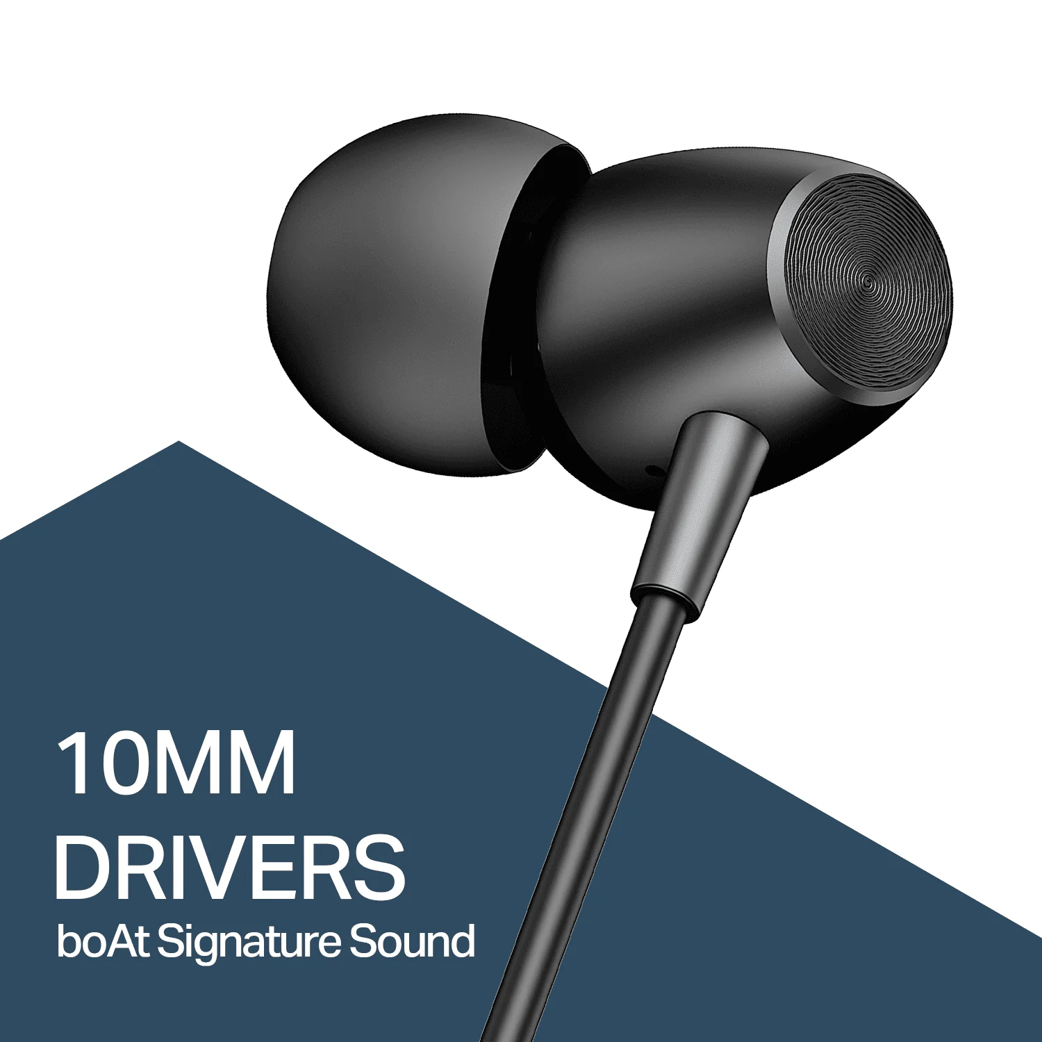 Bassheads 55 | Wired Earphones with 10mm Drivers, Metallic Buds, In-Line Mic & Lightweight Design - Image 3