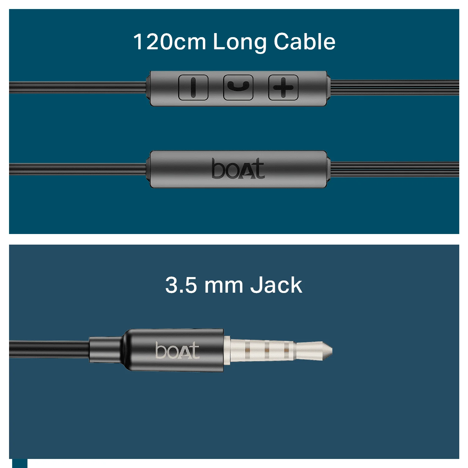 Bassheads 55 | Wired Earphones with 10mm Drivers, Metallic Buds, In-Line Mic & Lightweight Design - Image 6