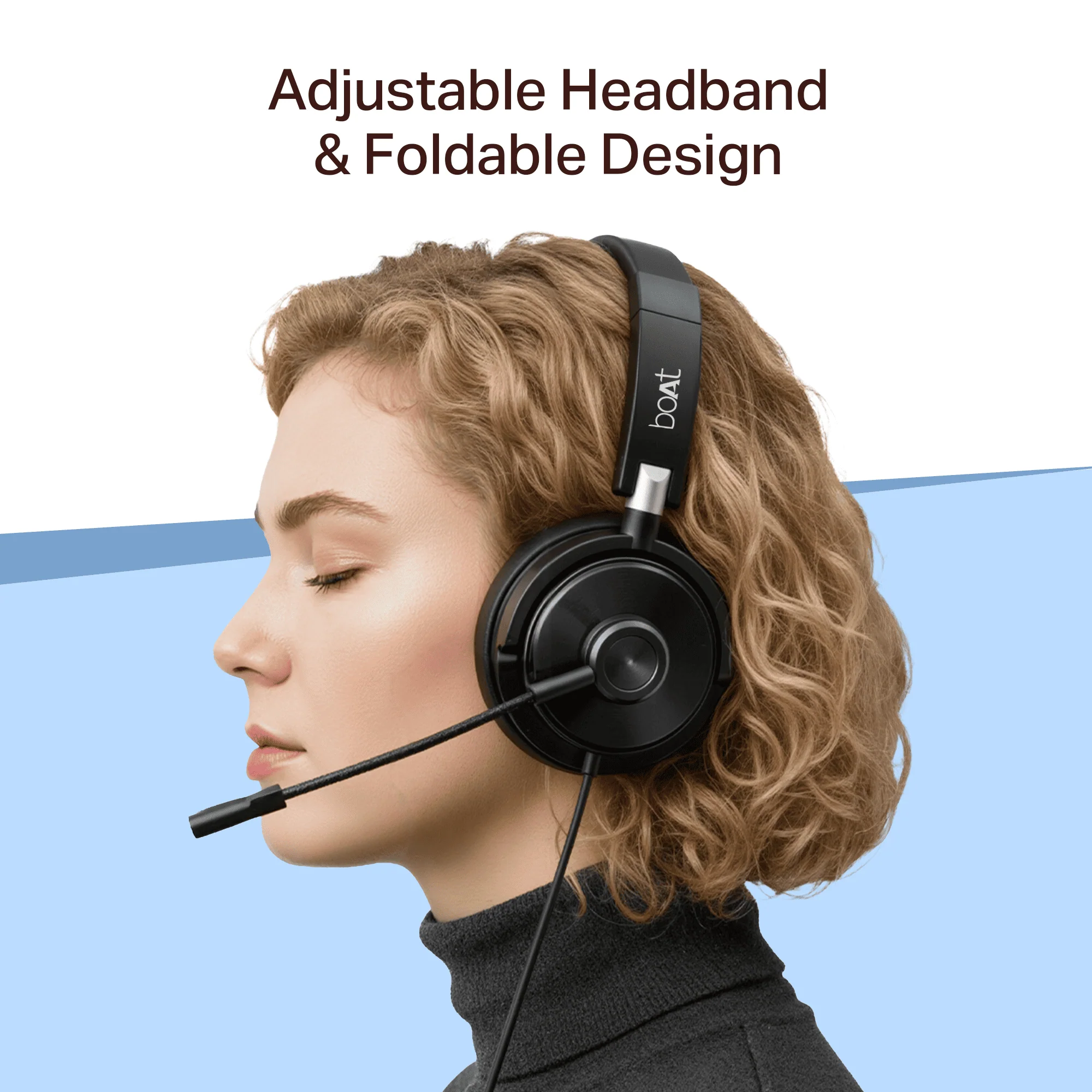 Bassheads 901 Pro | Wired Headset with Retractable Mic, Remote Control & Adjustable Headband - Image 4